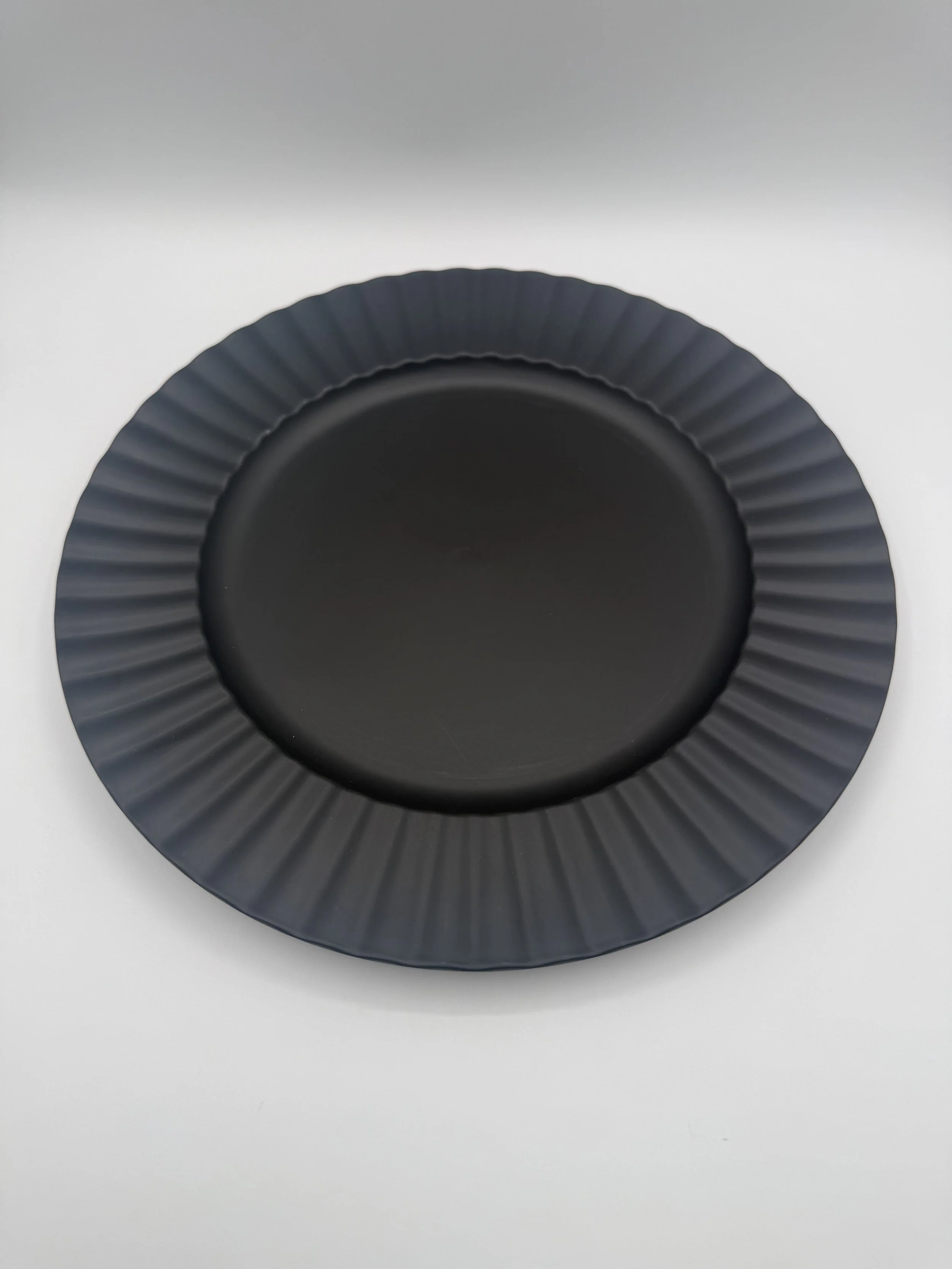 Black Charger Plates
