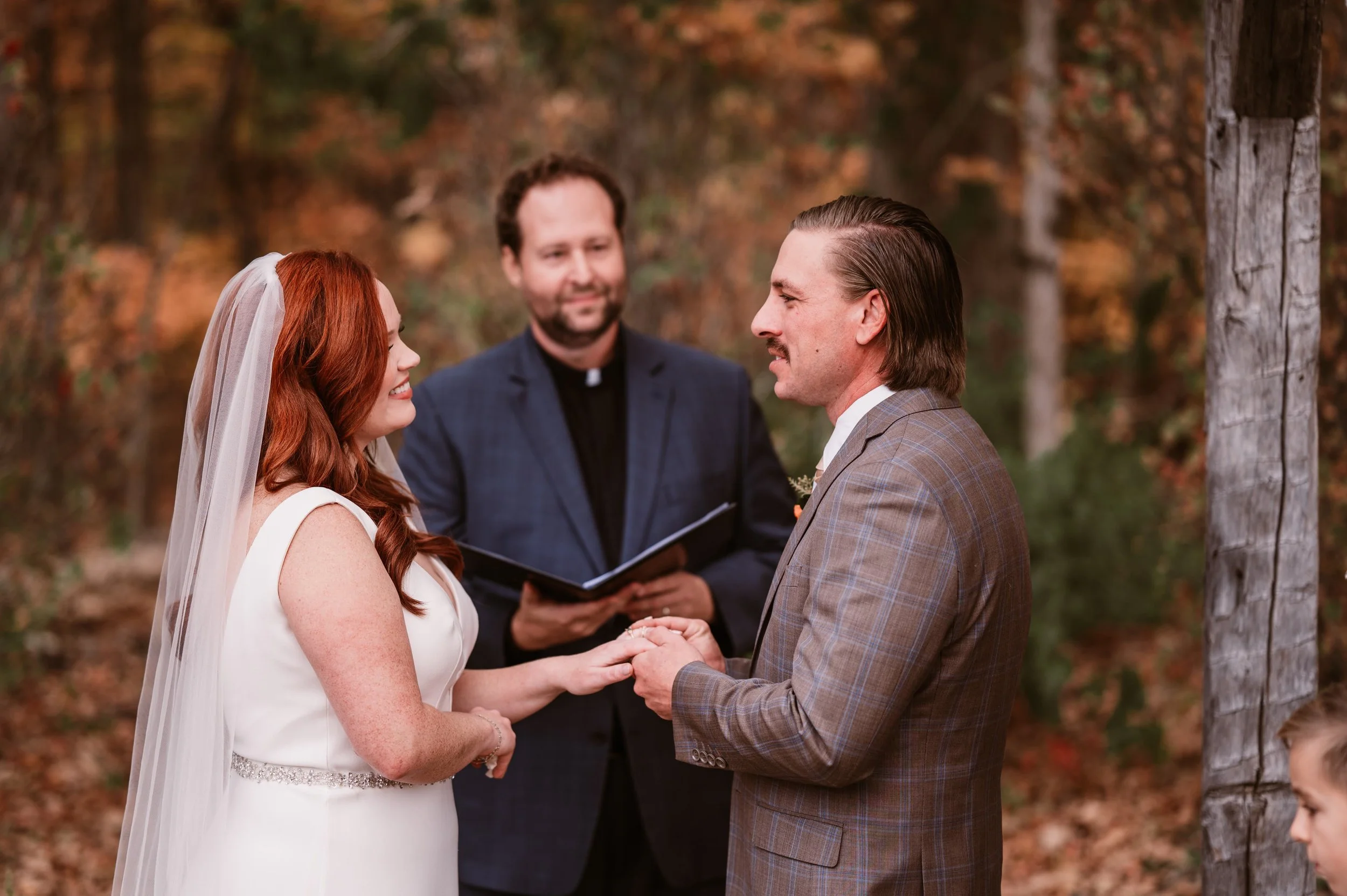 Micro wedding ceremony at 1860 Schulhaus venue in St Louis Missouri