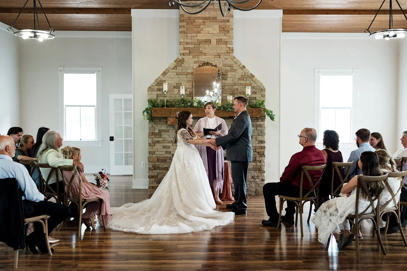 Elopement Ceremony at 1860 Schulhaus Venue