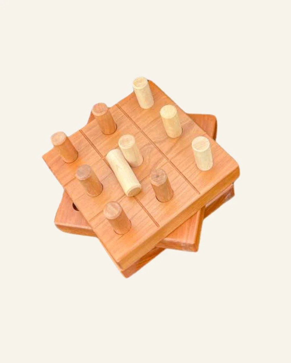 Wooden Tic-Tac-Toe Game