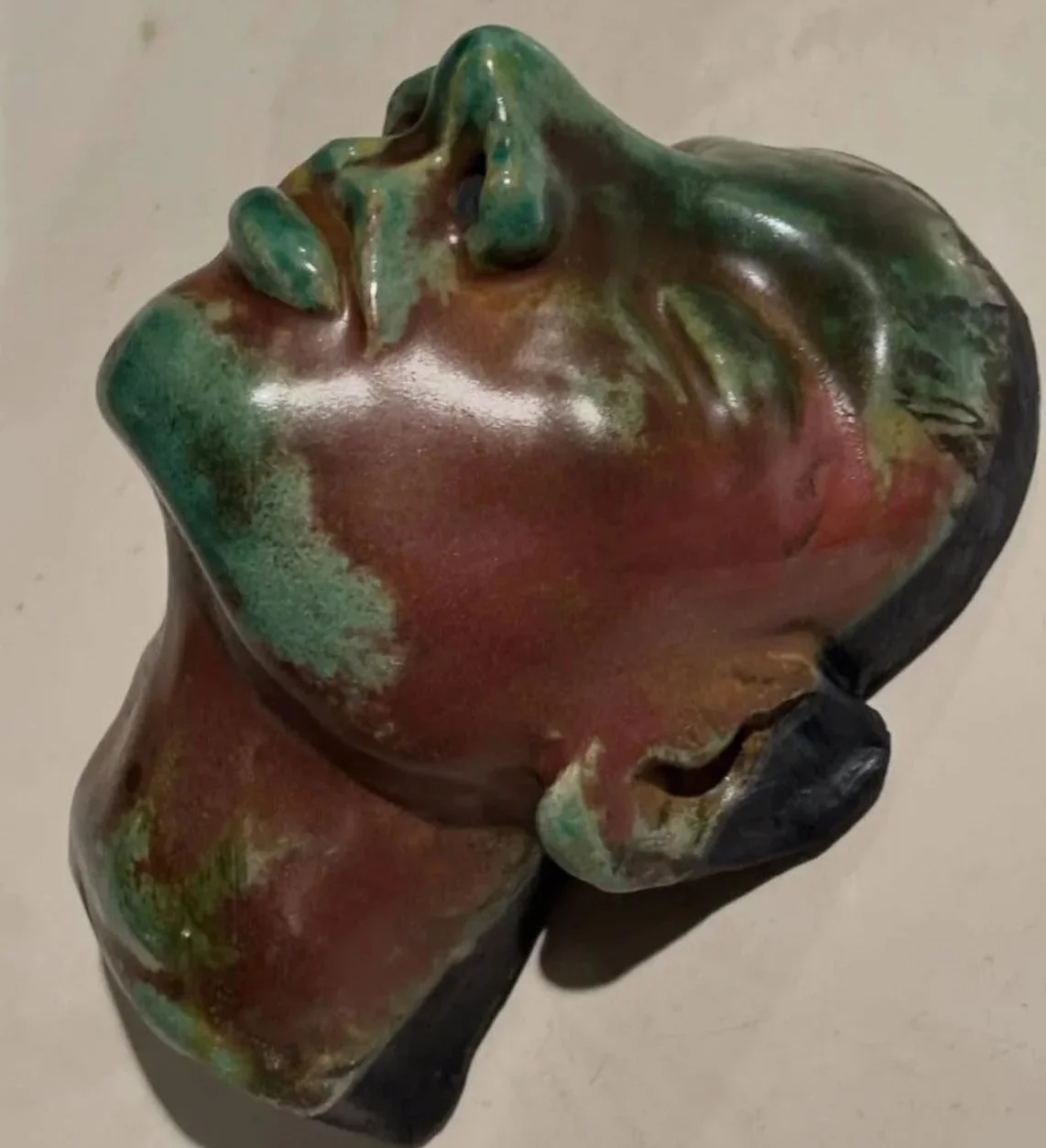 Ophelia (7''x5"x3.5") Porcelain/ Raku