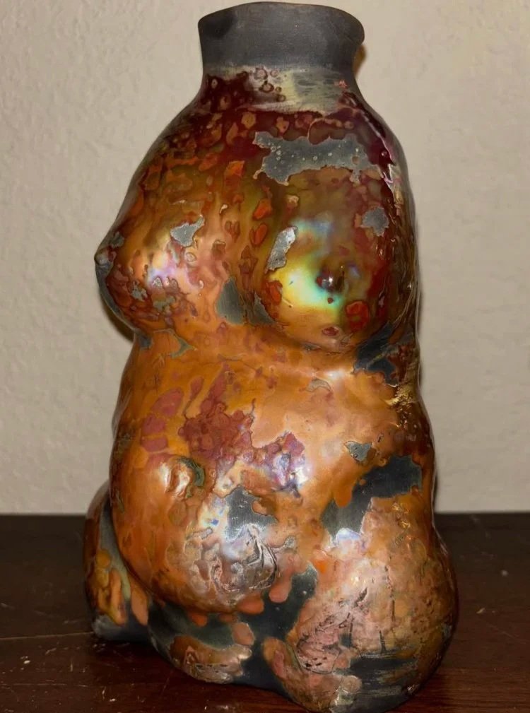 Raku Vase (5") 