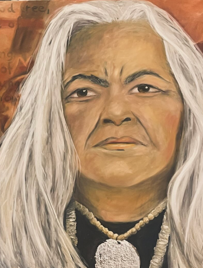 Chumash Elder
(oil on canvas)