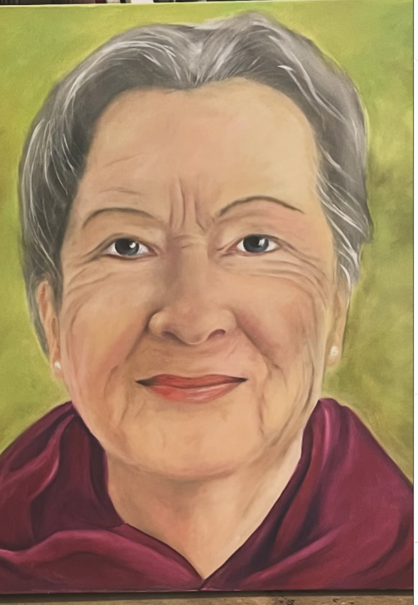 Teacher 
(oil on canvas)