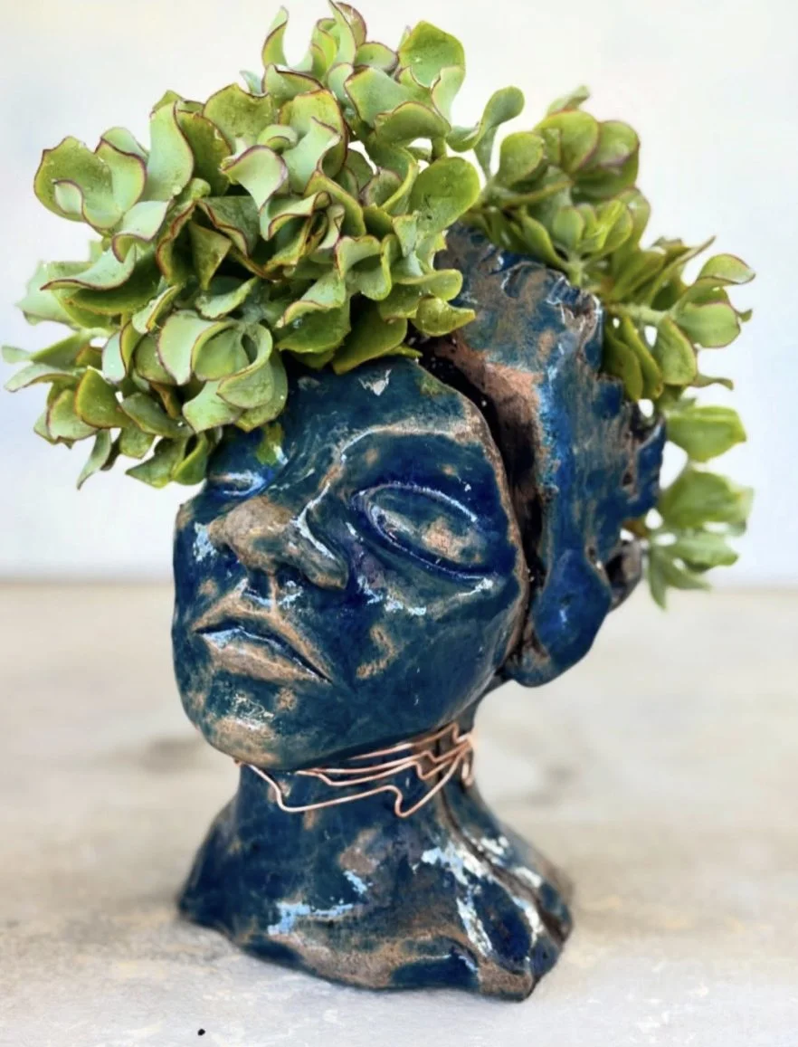 Earth (9"x6") non reduction raku