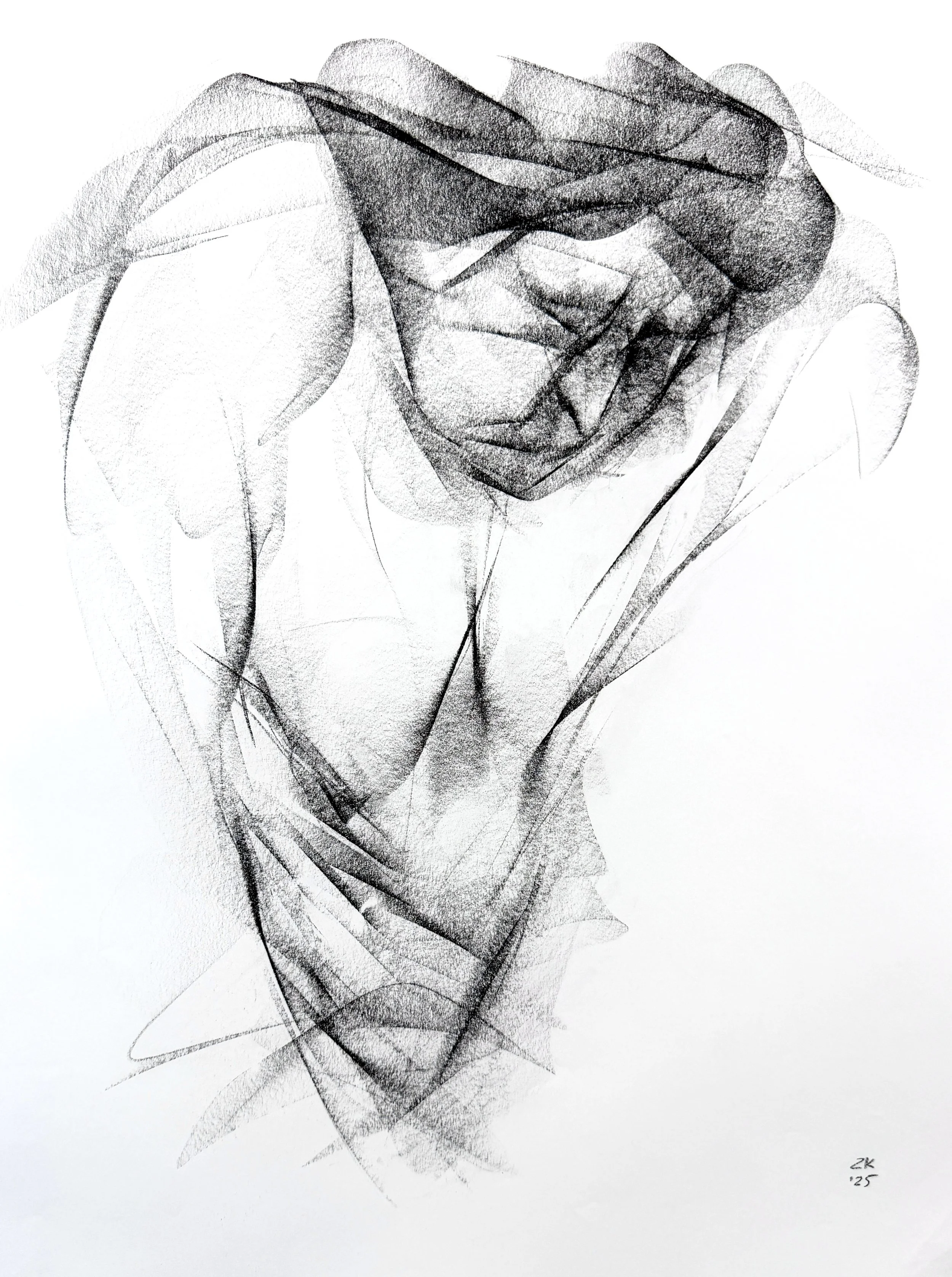 "Betty"
Compressed charcoal on paper
18 x 24 in
2025