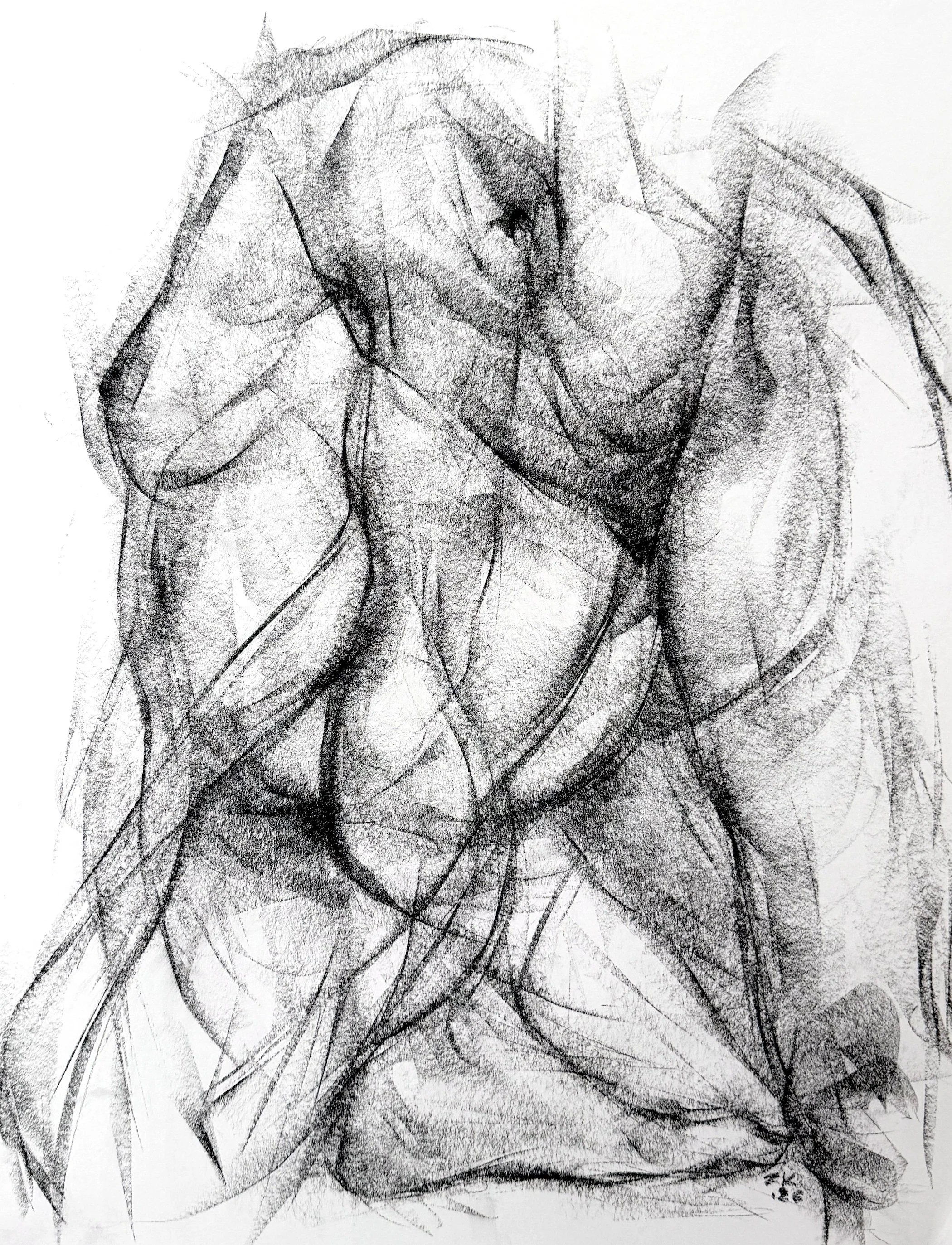 "Untitled"
Compressed charcoal on paper
18 x 24 in
2026