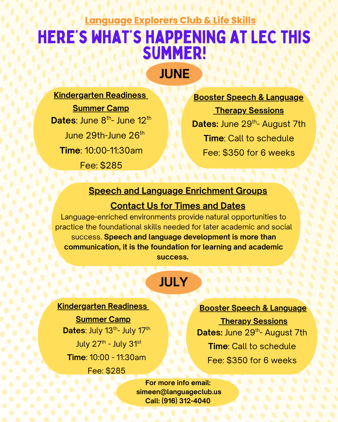 Summer Overview