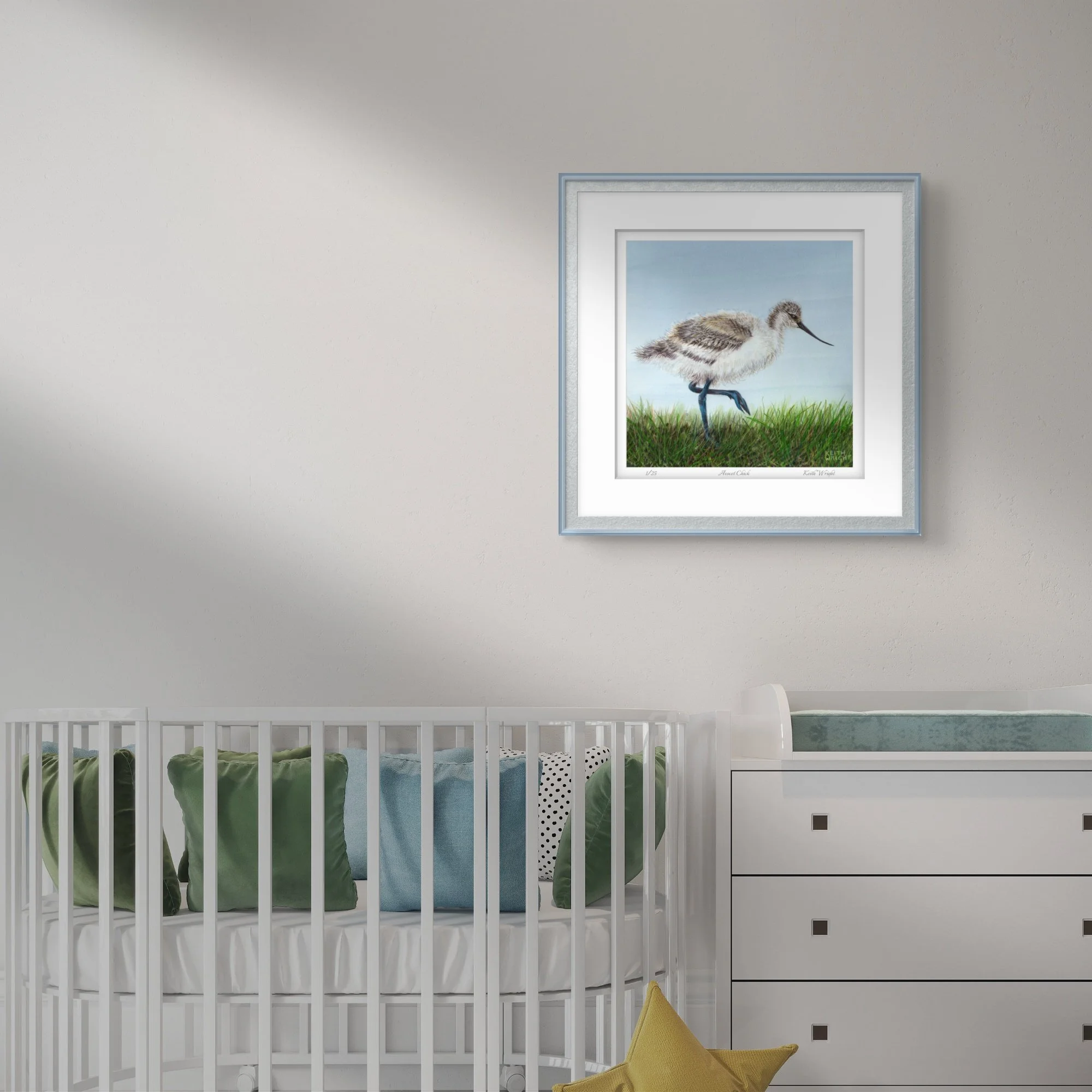 Avocet Chick Print Above Crib.jpg