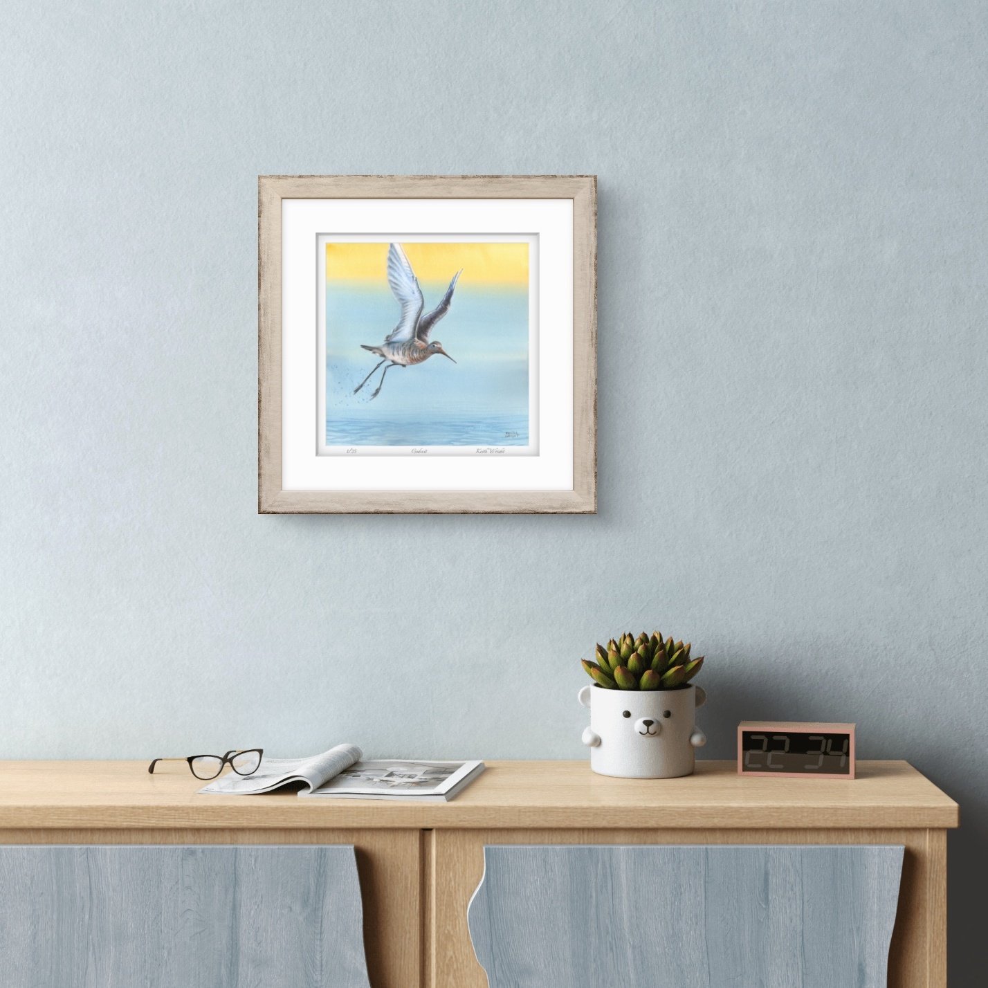 Godwit Print Over Sideboard.jpg