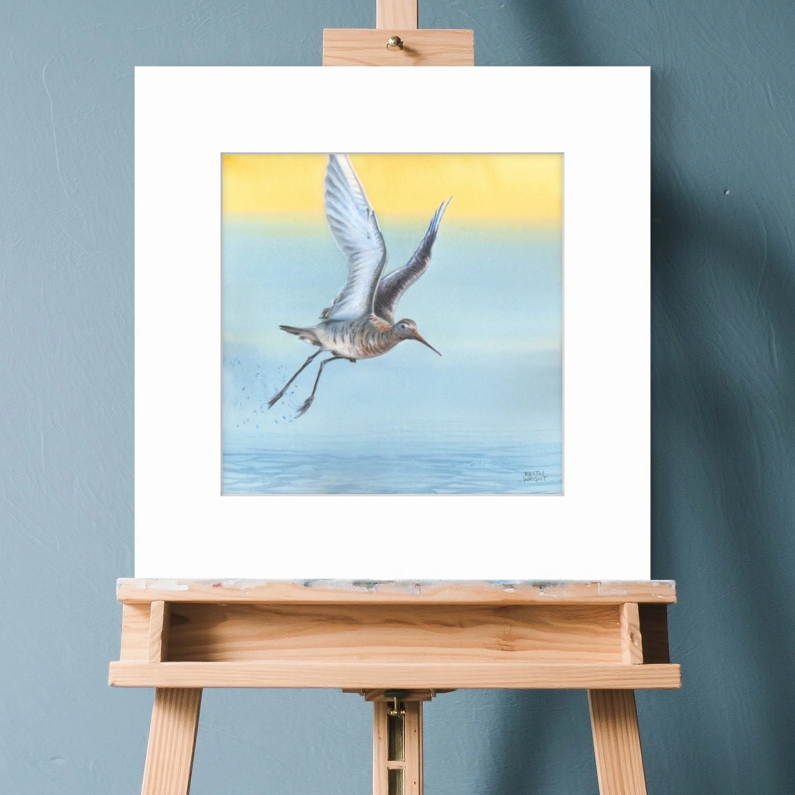 Godwit Original on Easel.jpg