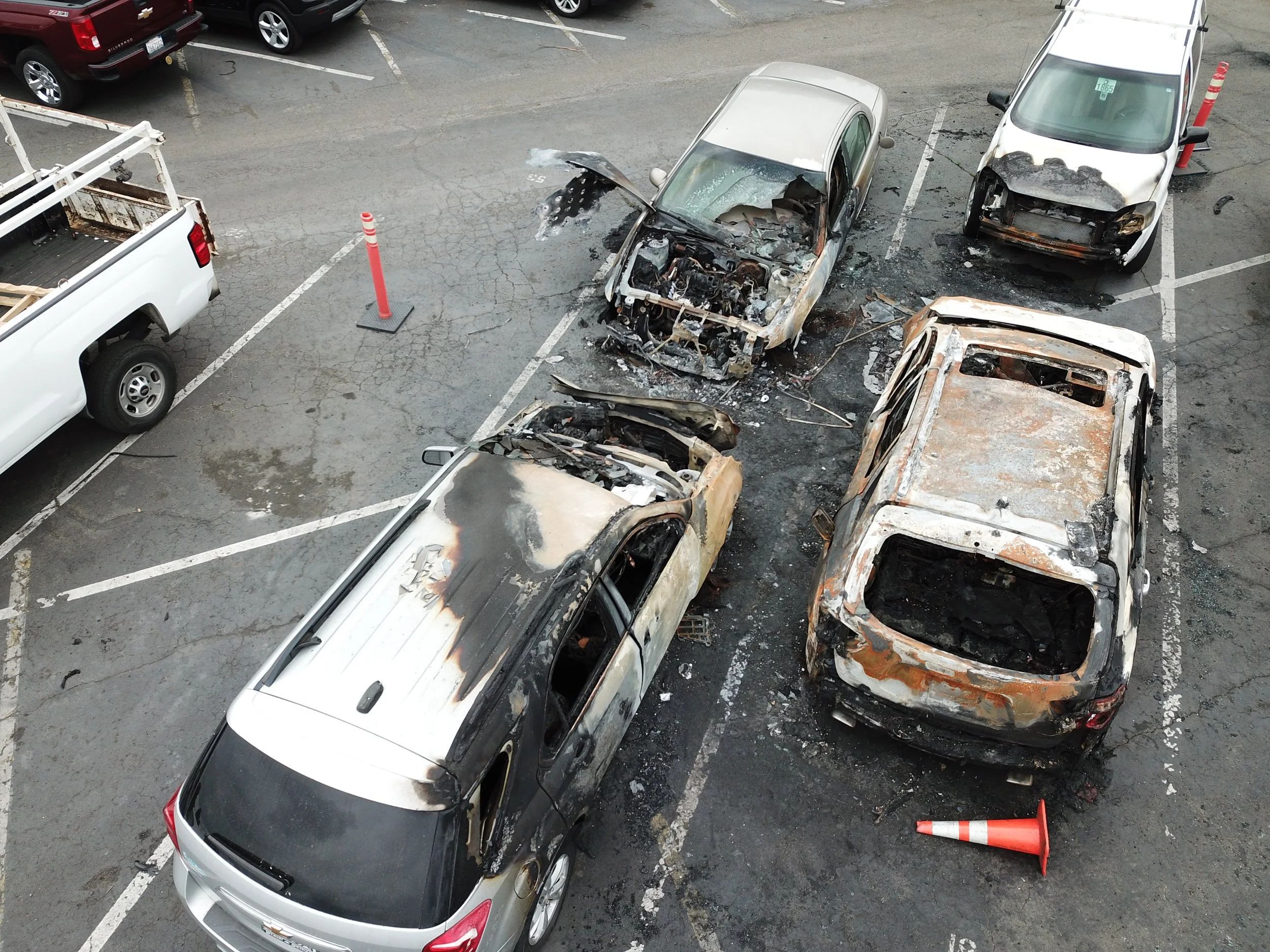 Northern California fire causation analysis of burned cars