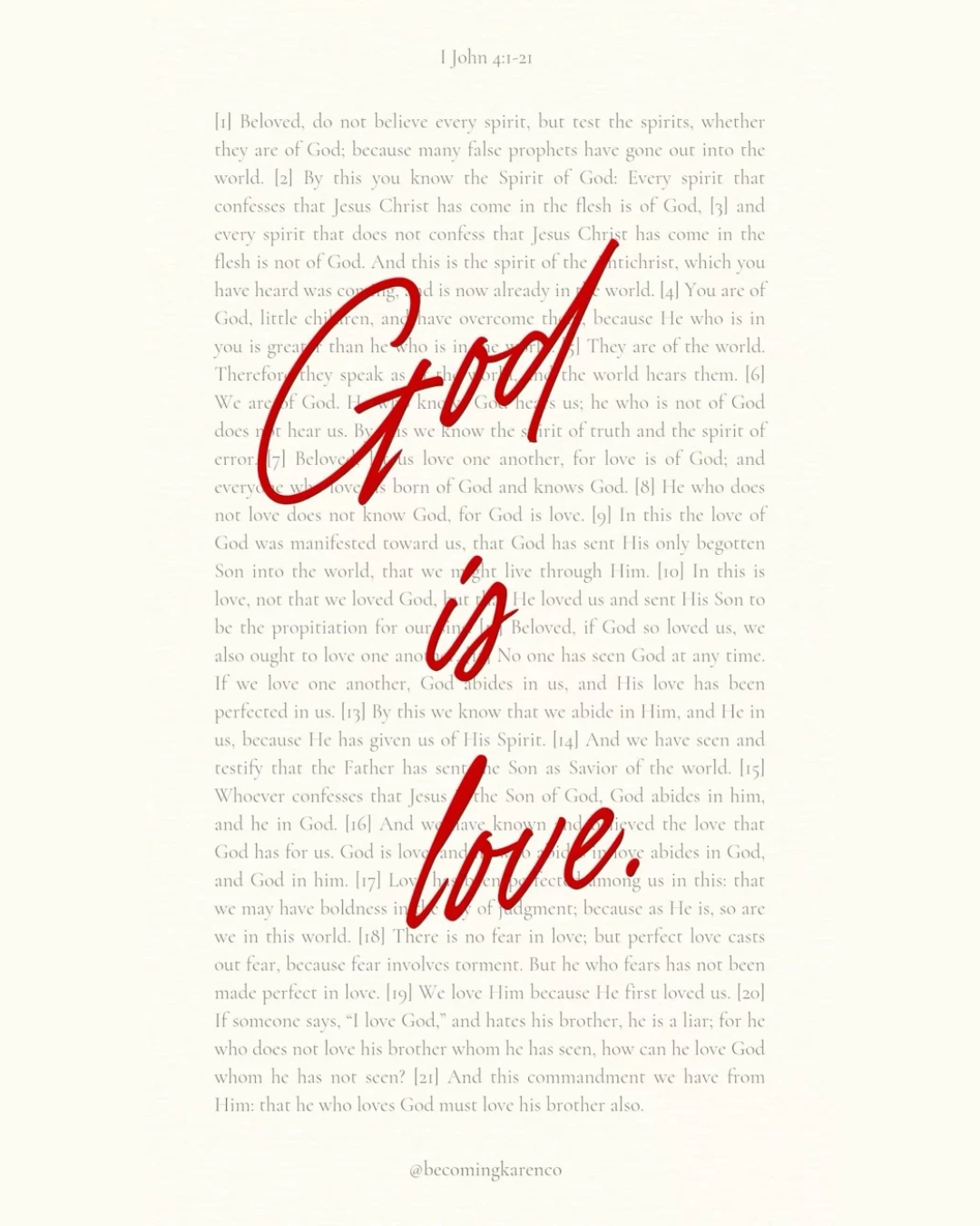 Red Letters: The Words of Jesus Changed Everything for Me