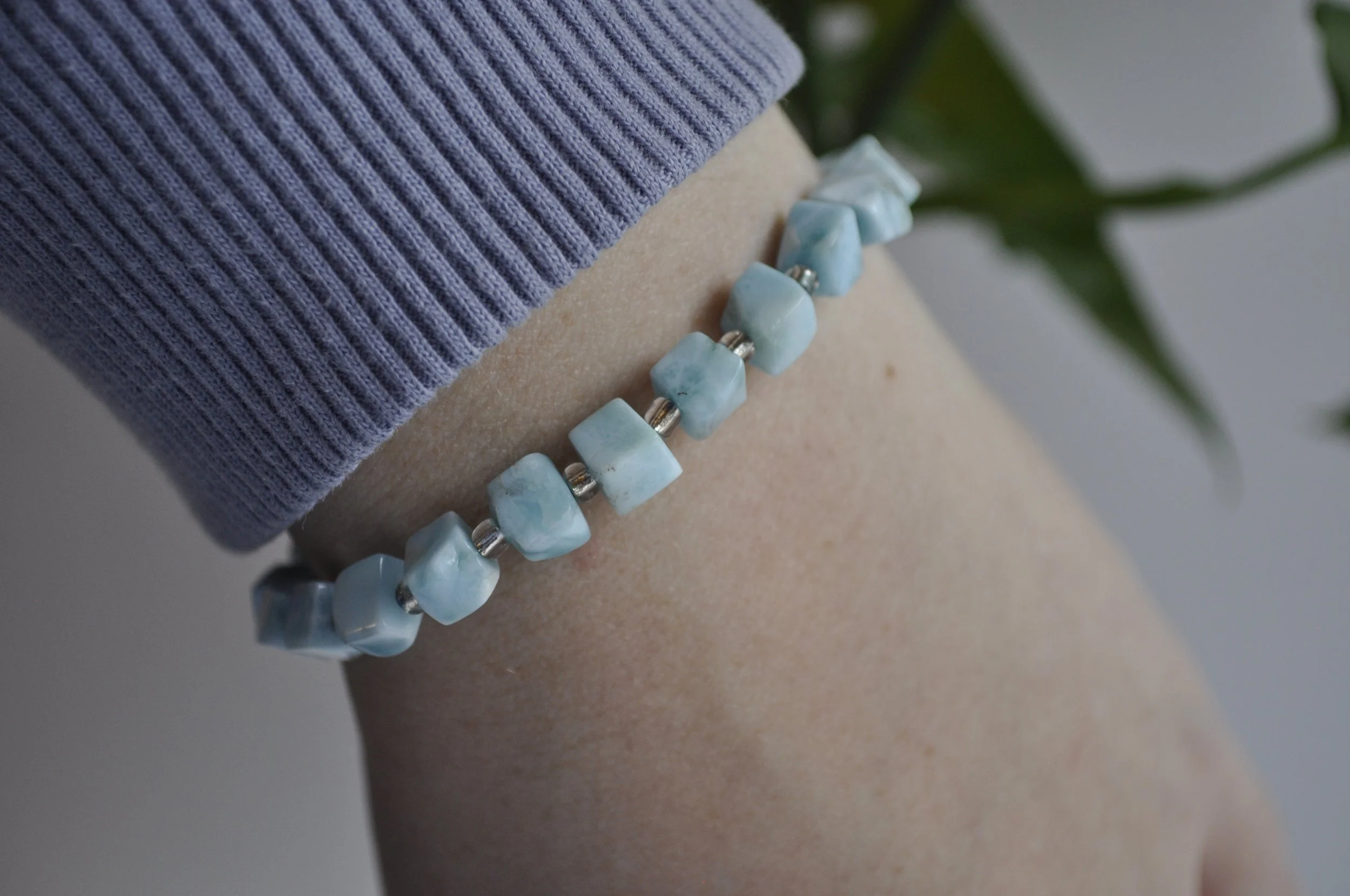 Larimar Gemstone Bracelet