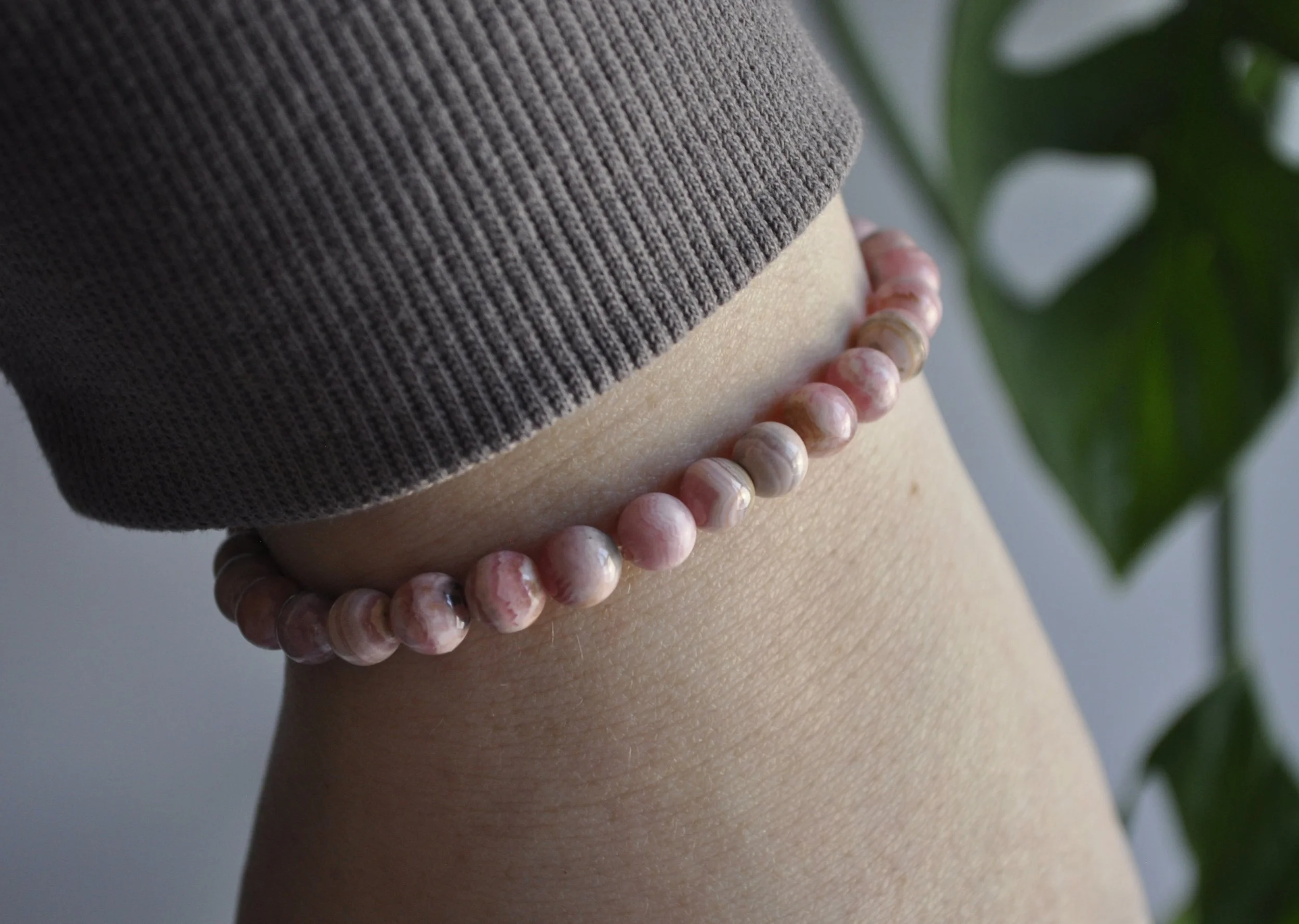 Rhodochrosite Gemstone Bracelet