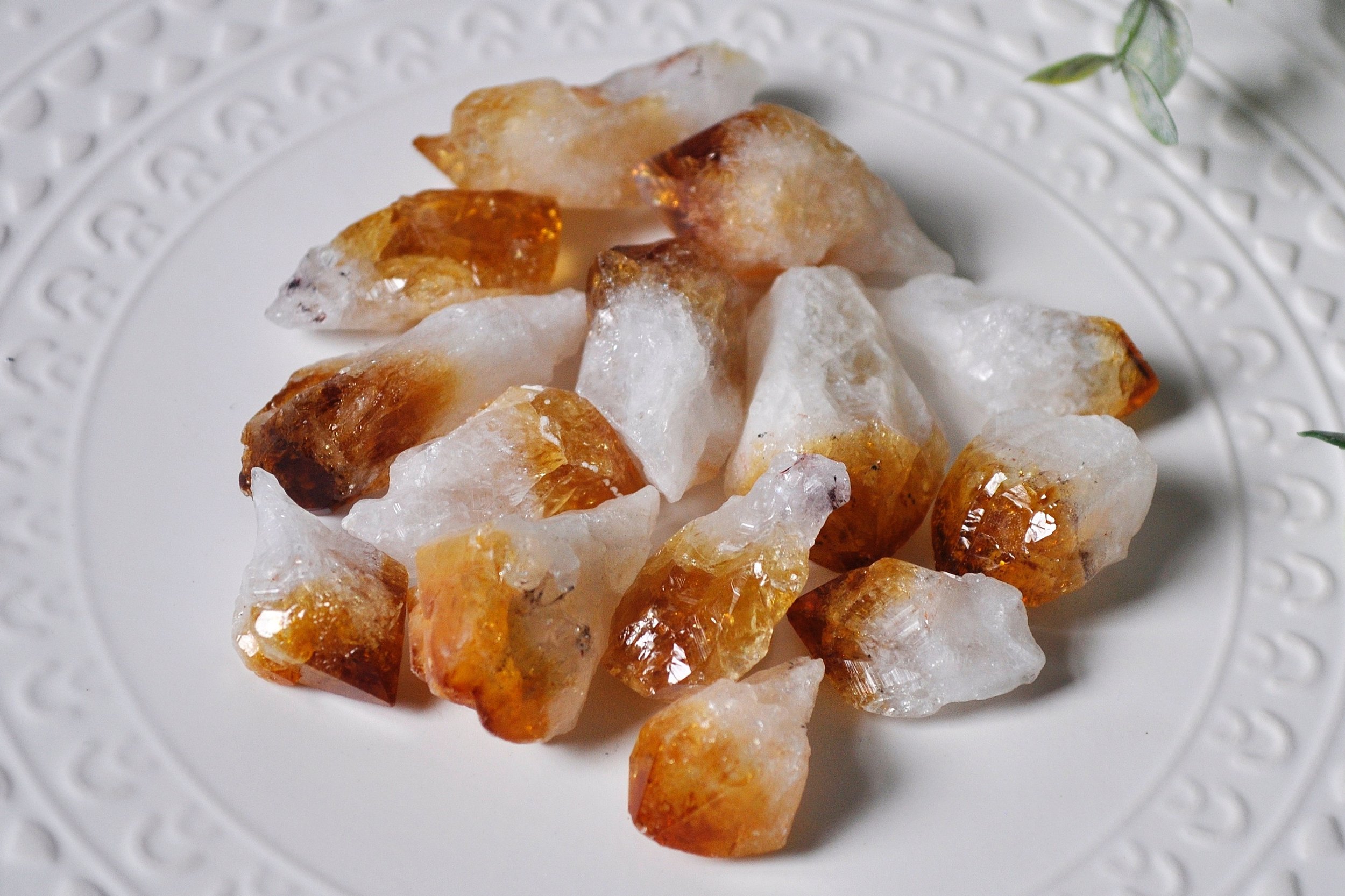 Citrine Raw Pointed Crystals