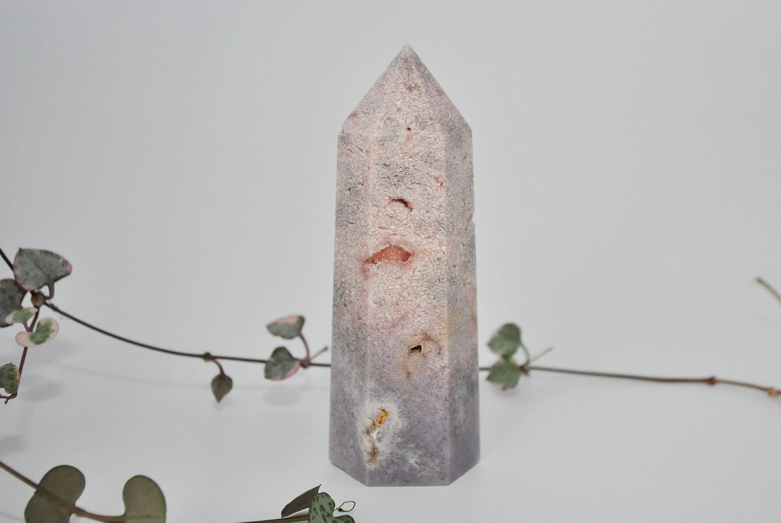 Pink Amethyst Crystal Tower