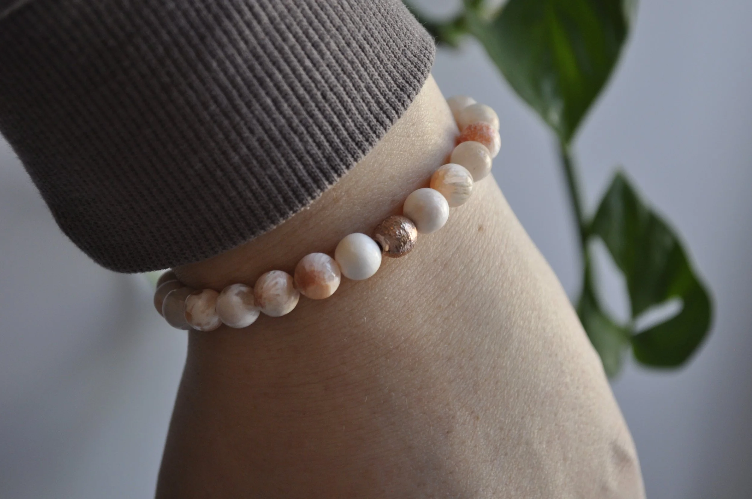 Scolecite Gemstone Bracelet