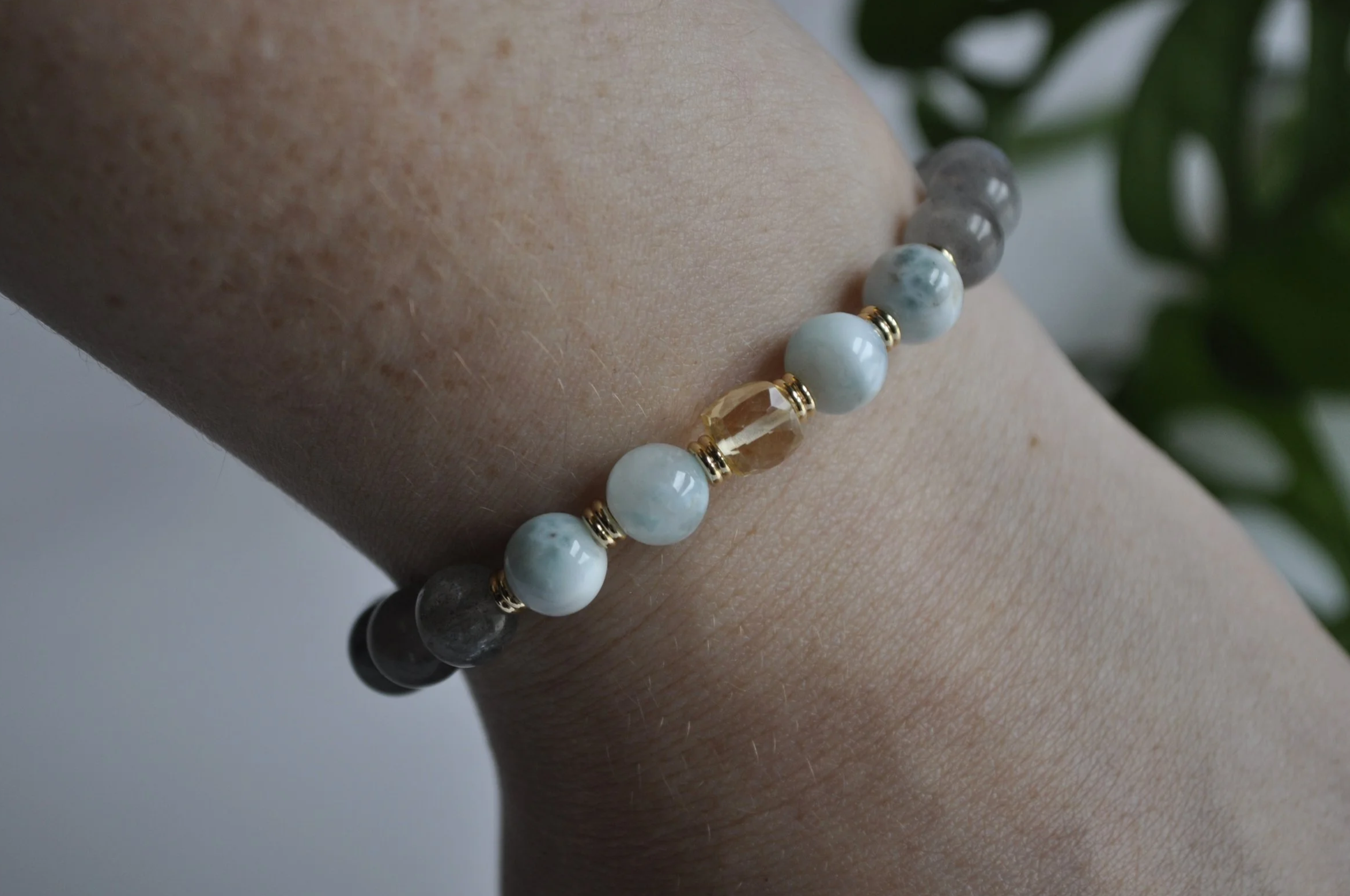 Labradorite Gemstone Bracelet near me Tavistock, Gemstone Jewelry, Larimar Bracelet, Citrine Bracelet, Larimar jewelry near me Tavistock, Crystals near me, Bracelets near me