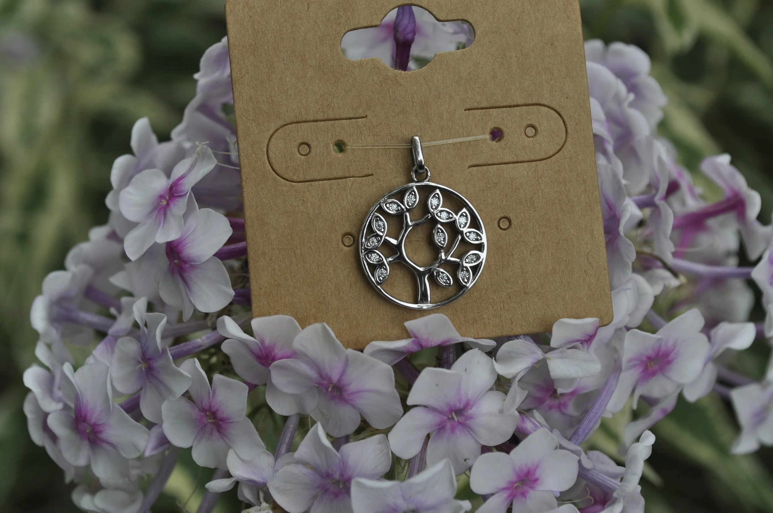 Moissanite Gemstone Tree Of Life Pendant