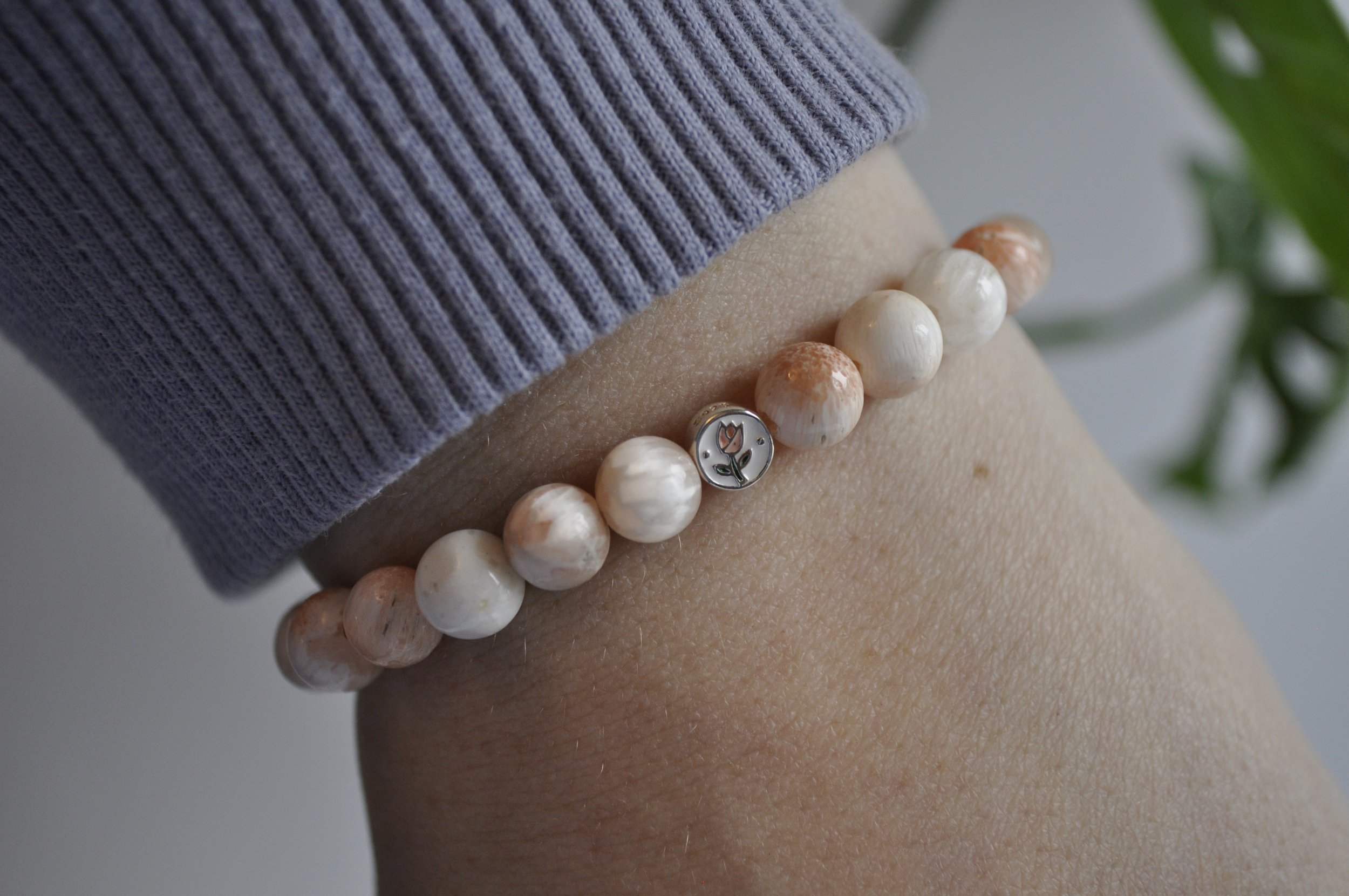 Scolecite Gemstone Bracelet