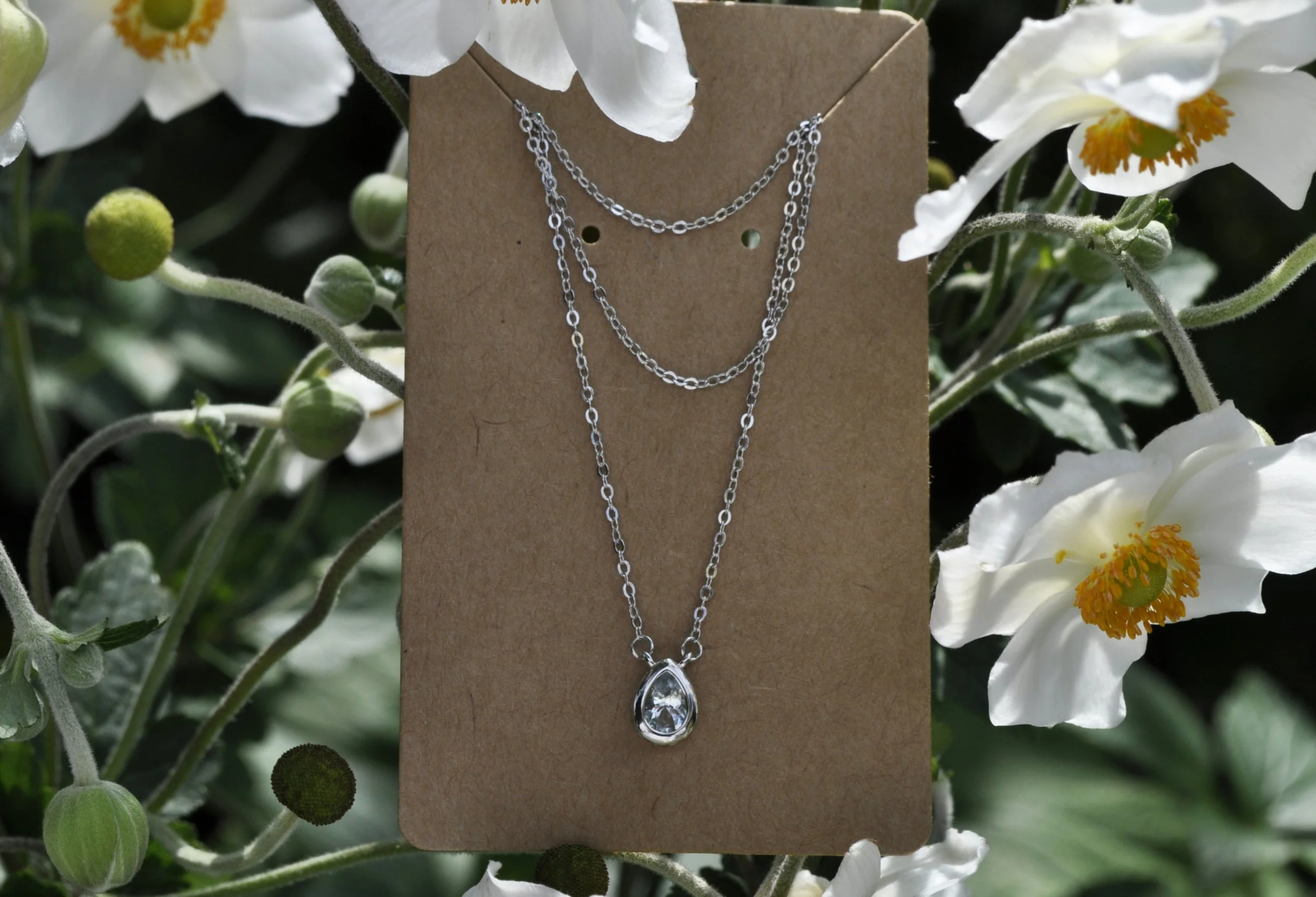 Aquamarine Gemstone Necklace