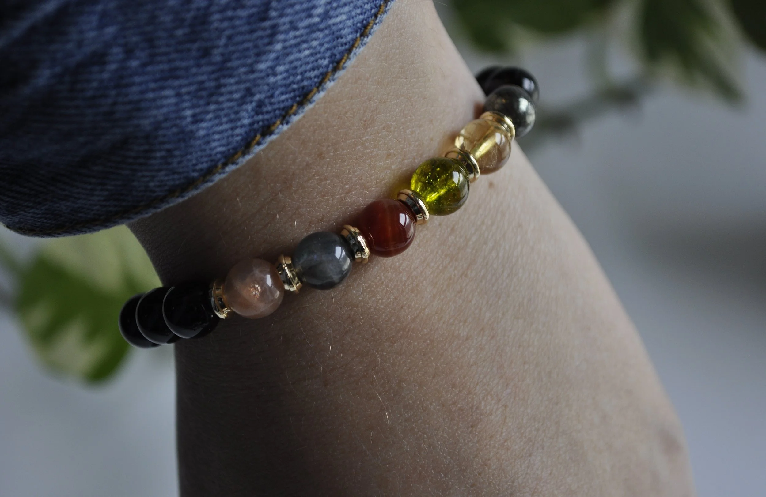 LEO Zodiac Sign Gemstone Bracelet