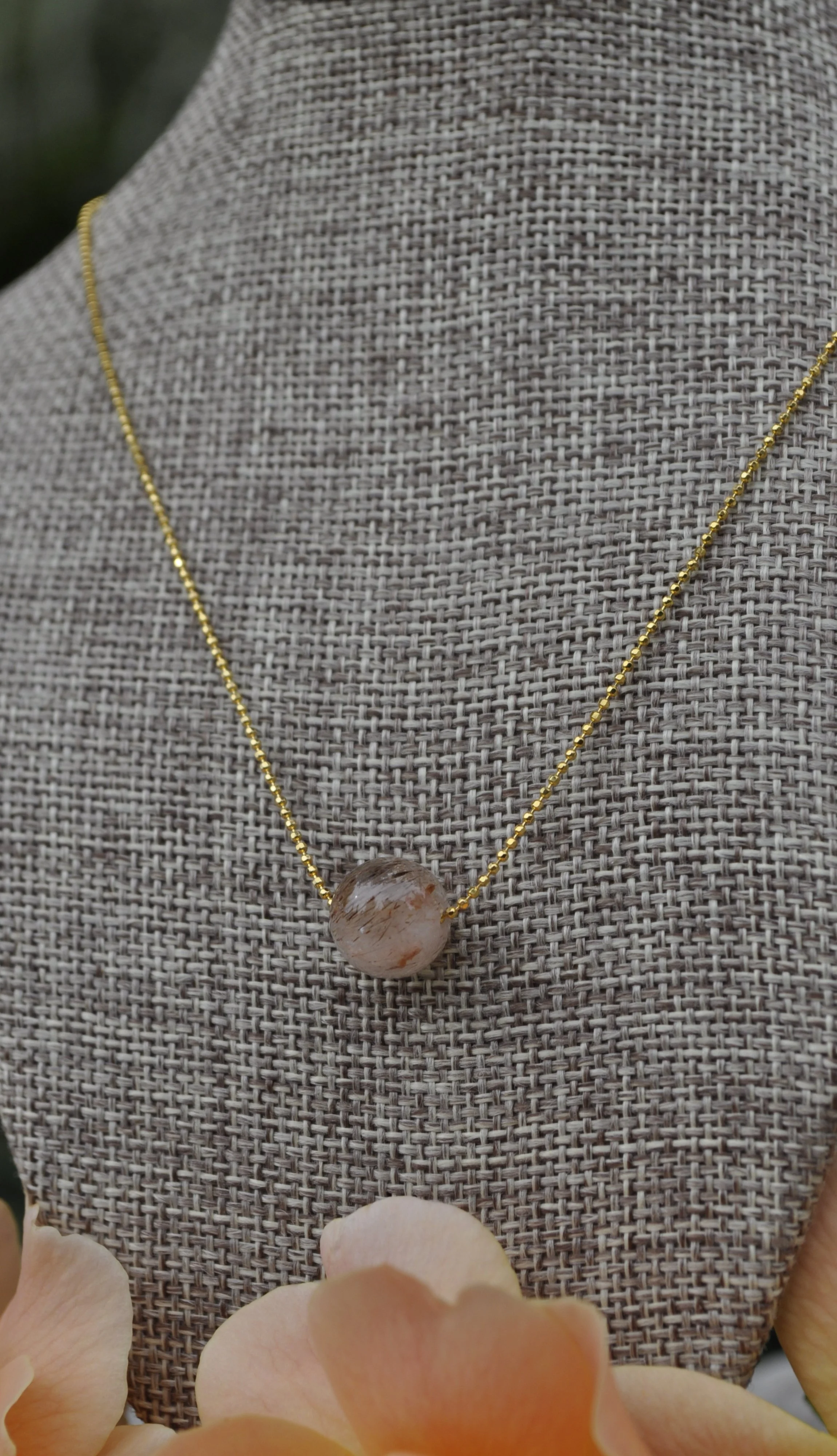 Super Seven Floating Bead Necklace, super seven jewelry