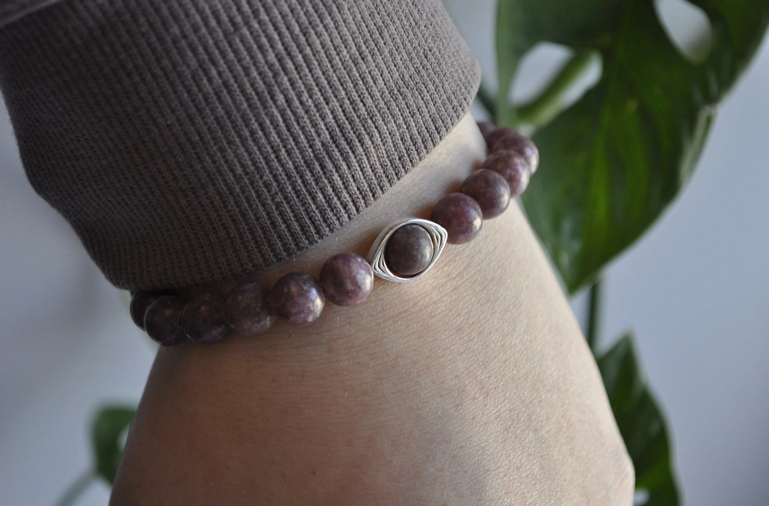 Lepidolite Gemstone Bracelet