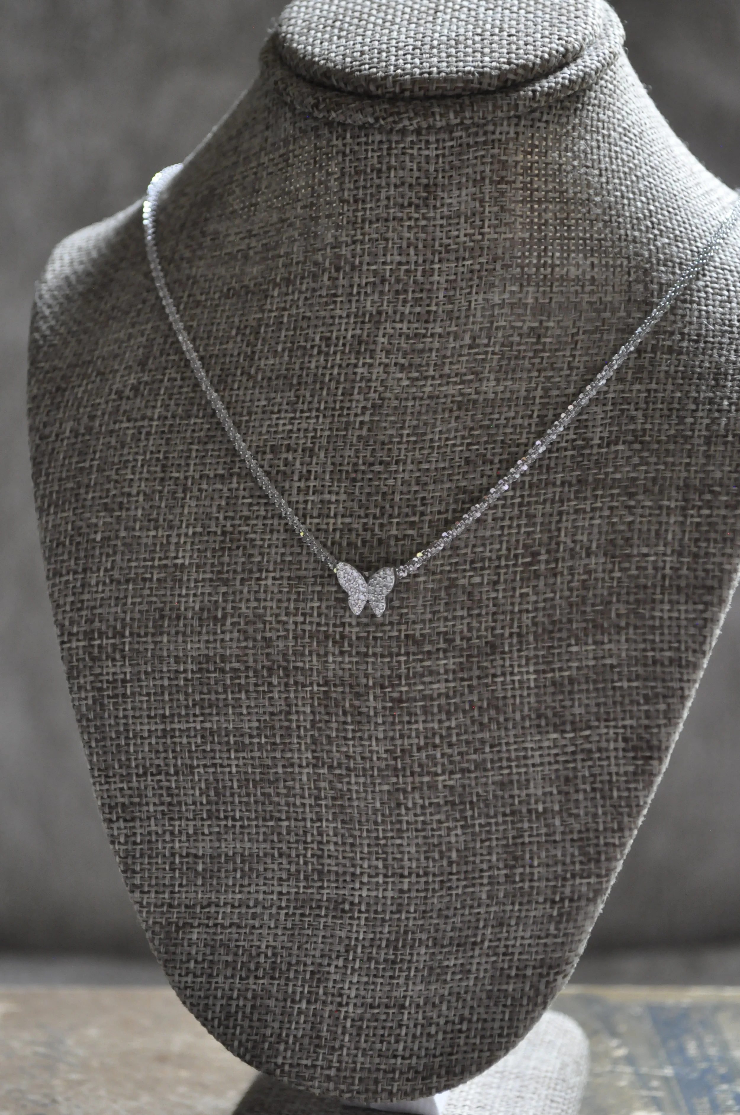 Moissanite choker necklace, Butterfly necklace, Moissanite diamond necklace, Butterfly jewelry Tavistock Kitchener