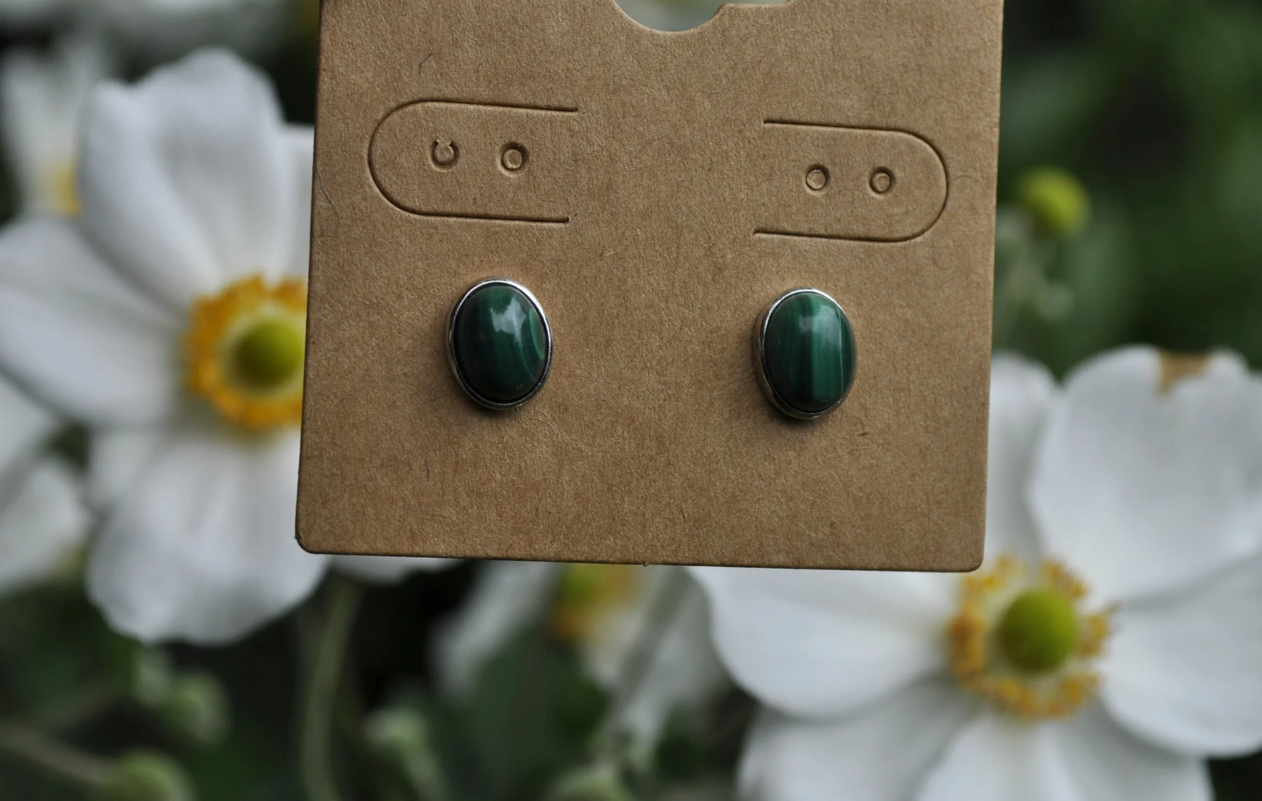Malachite Gemstone Earrings