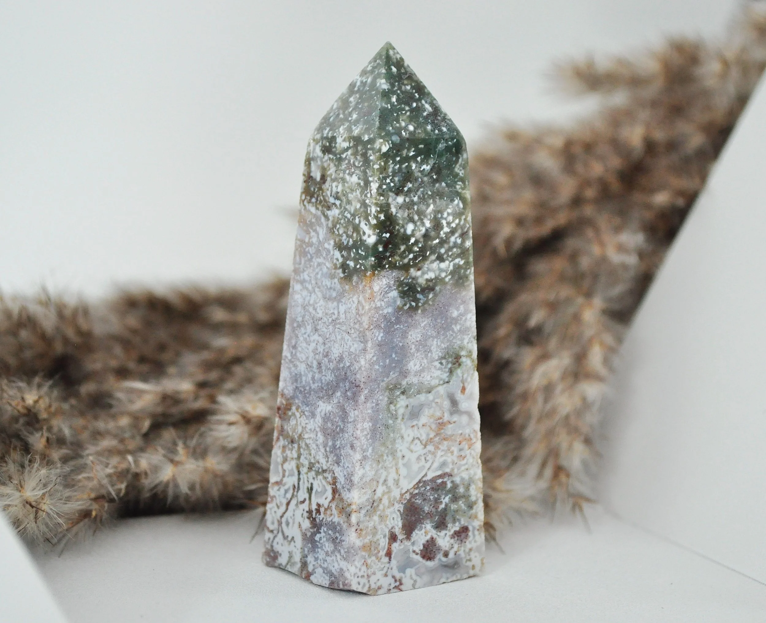 Ocean Jasper Crystal Tower