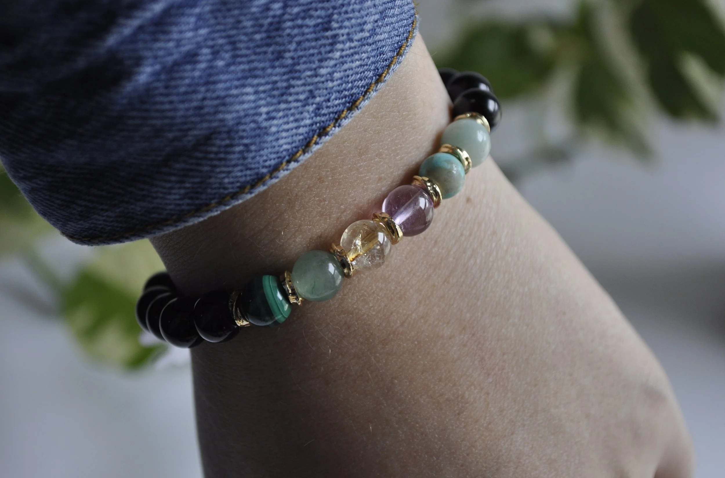 SAGITTARIUS Zodiac Sign Gemstone Bracelet