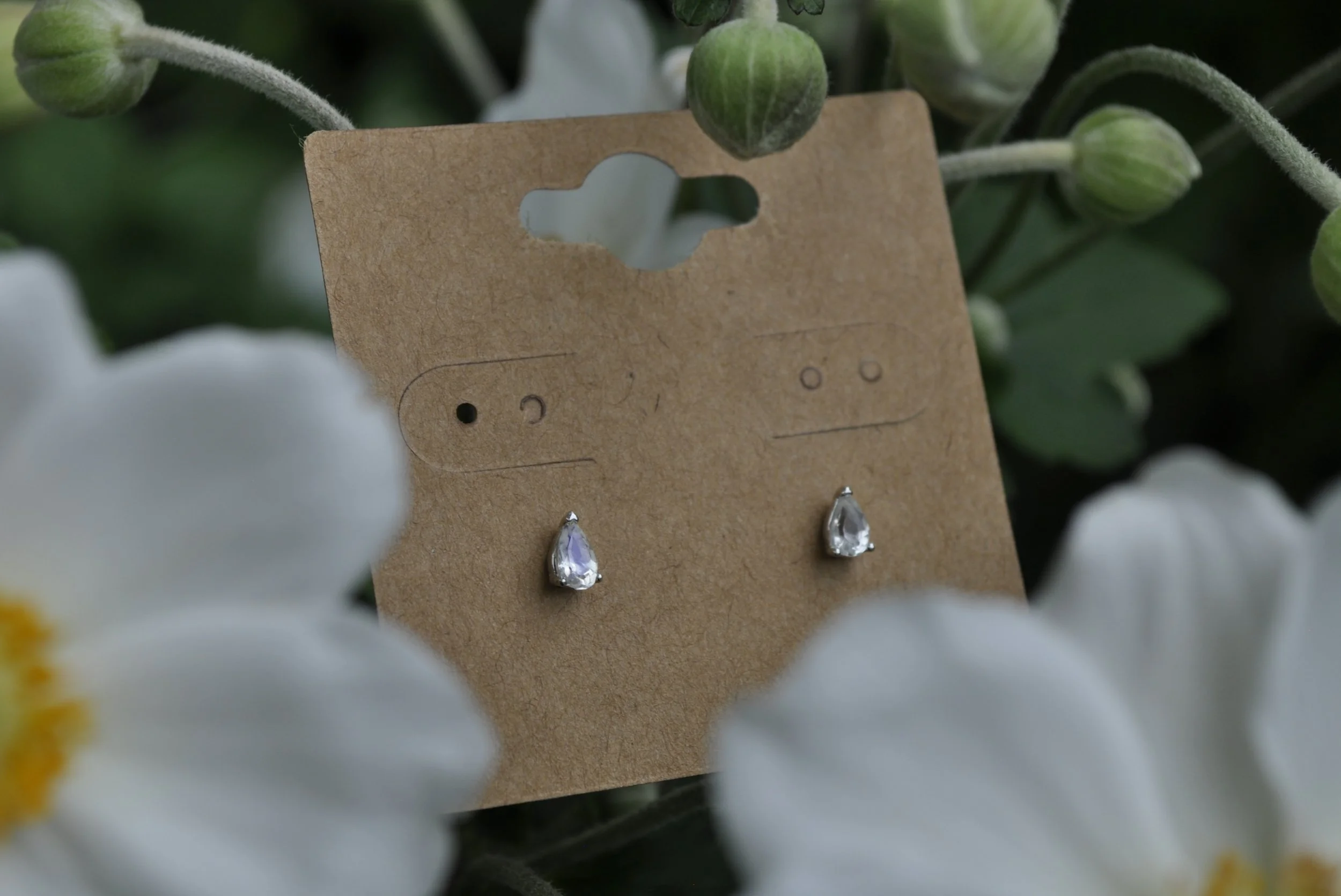 Rainbow Moonstone Gemstone Earrings