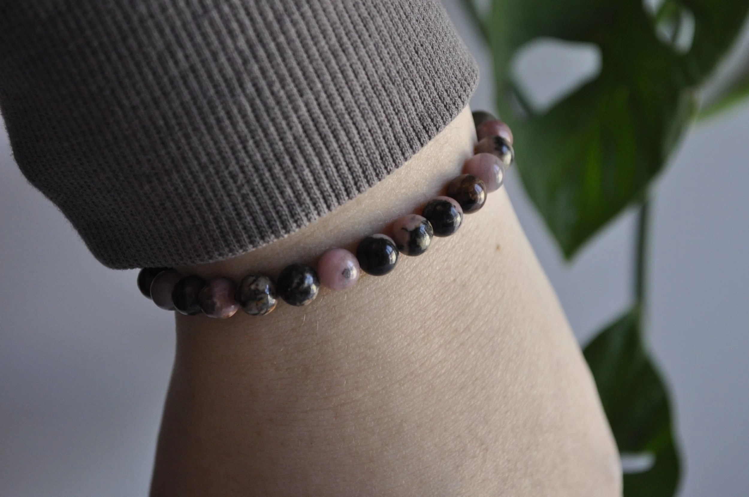Rhodonite Gemstone Bracelet