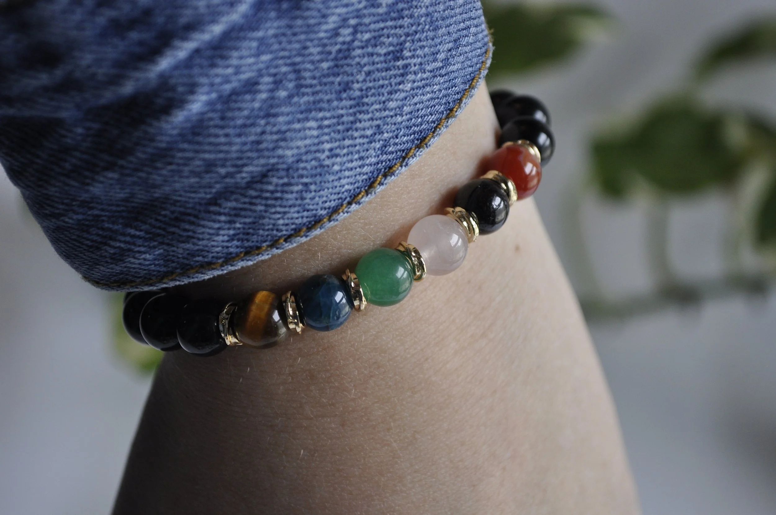 TAURUS Zodiac Sign Gemstone Bracelet