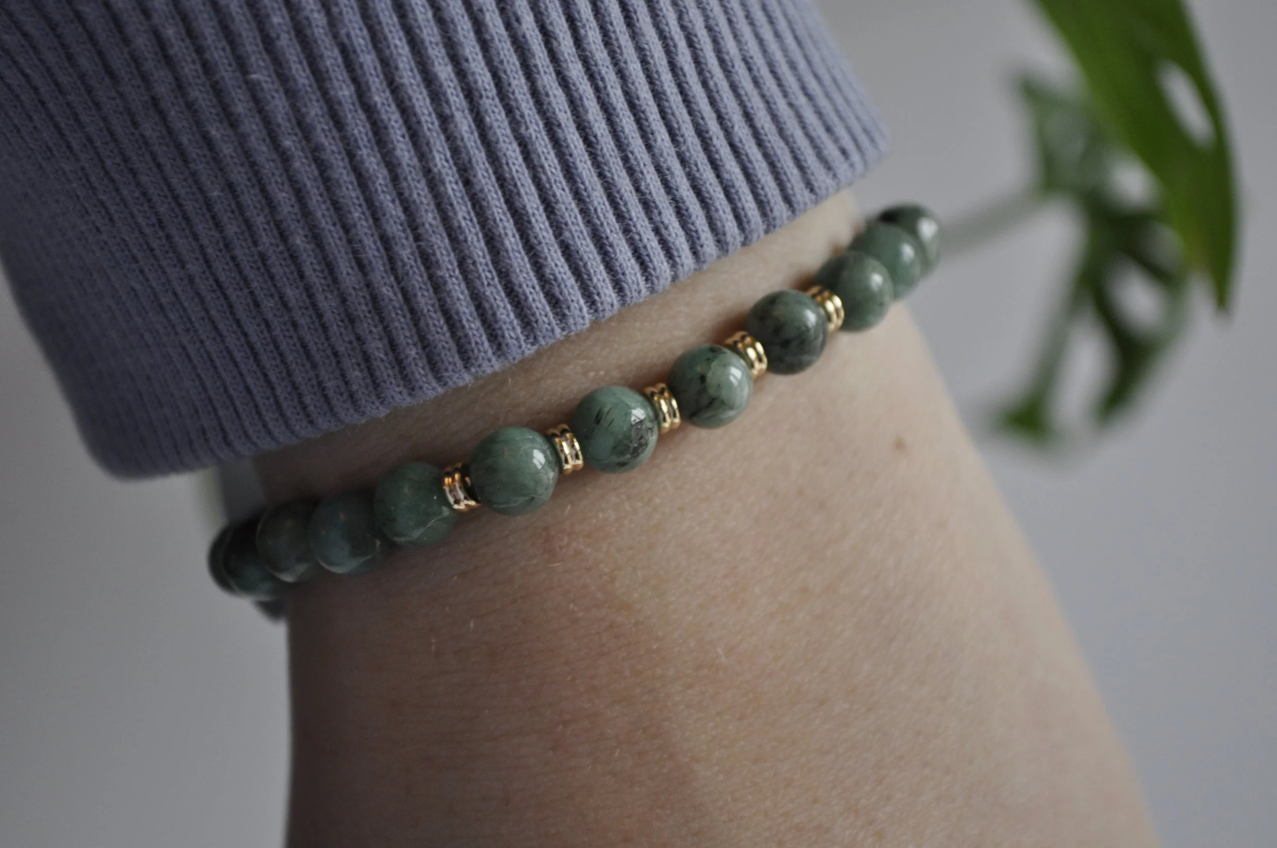 Emerald Gemstone Bracelet