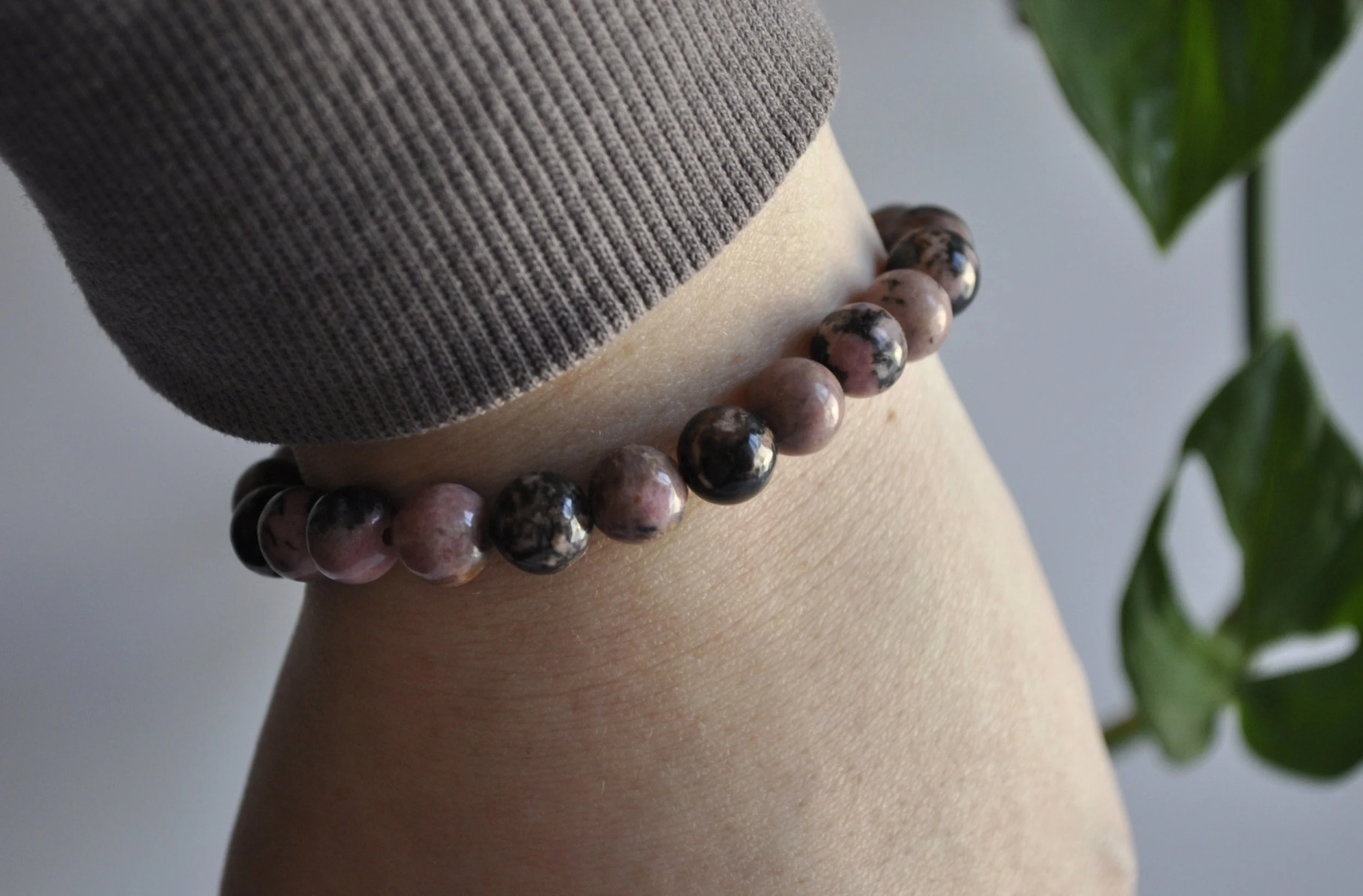 Rhodonite Gemstone Bracelet