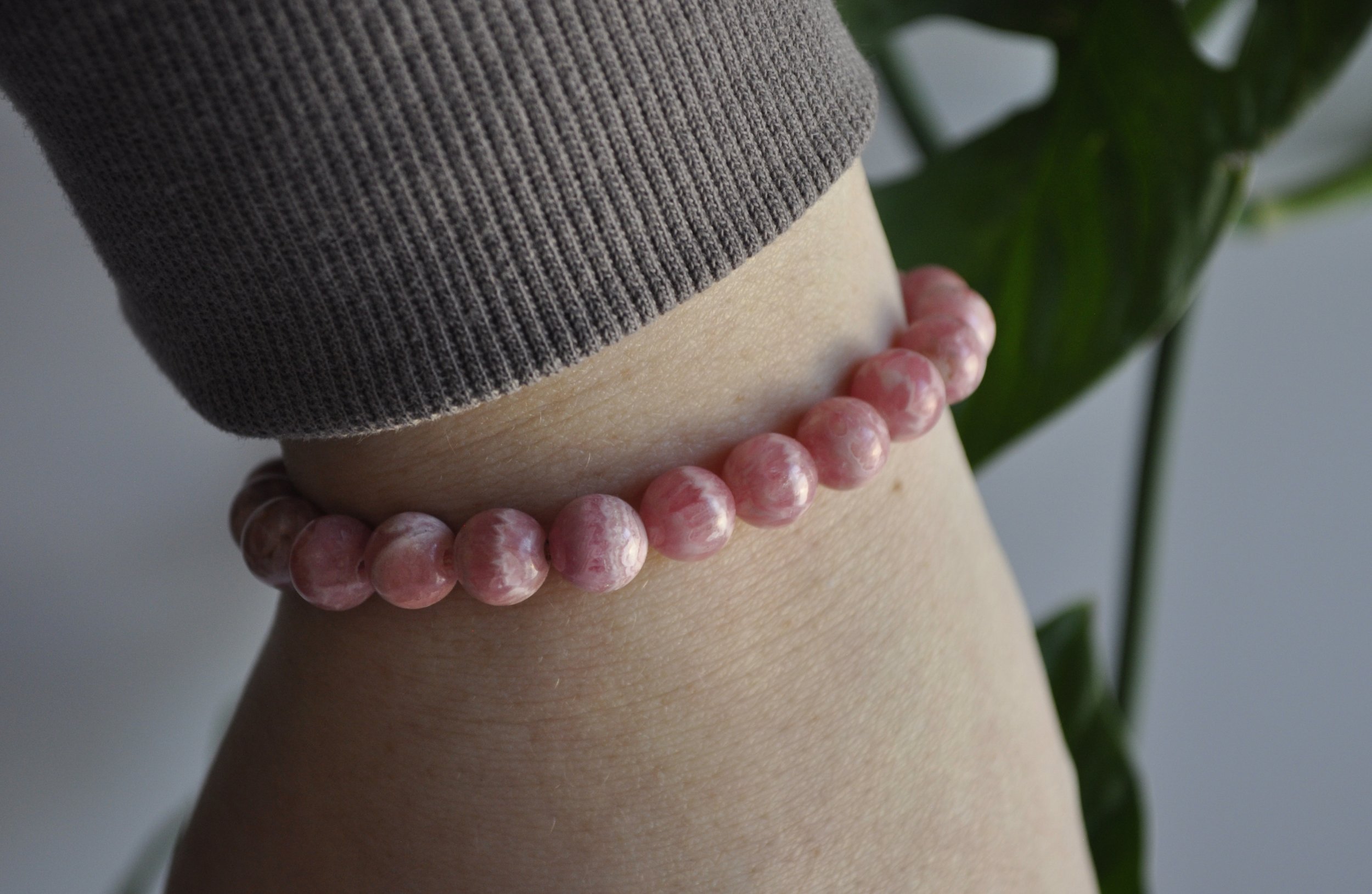 Rhodochrosite Gemstone Bracelet