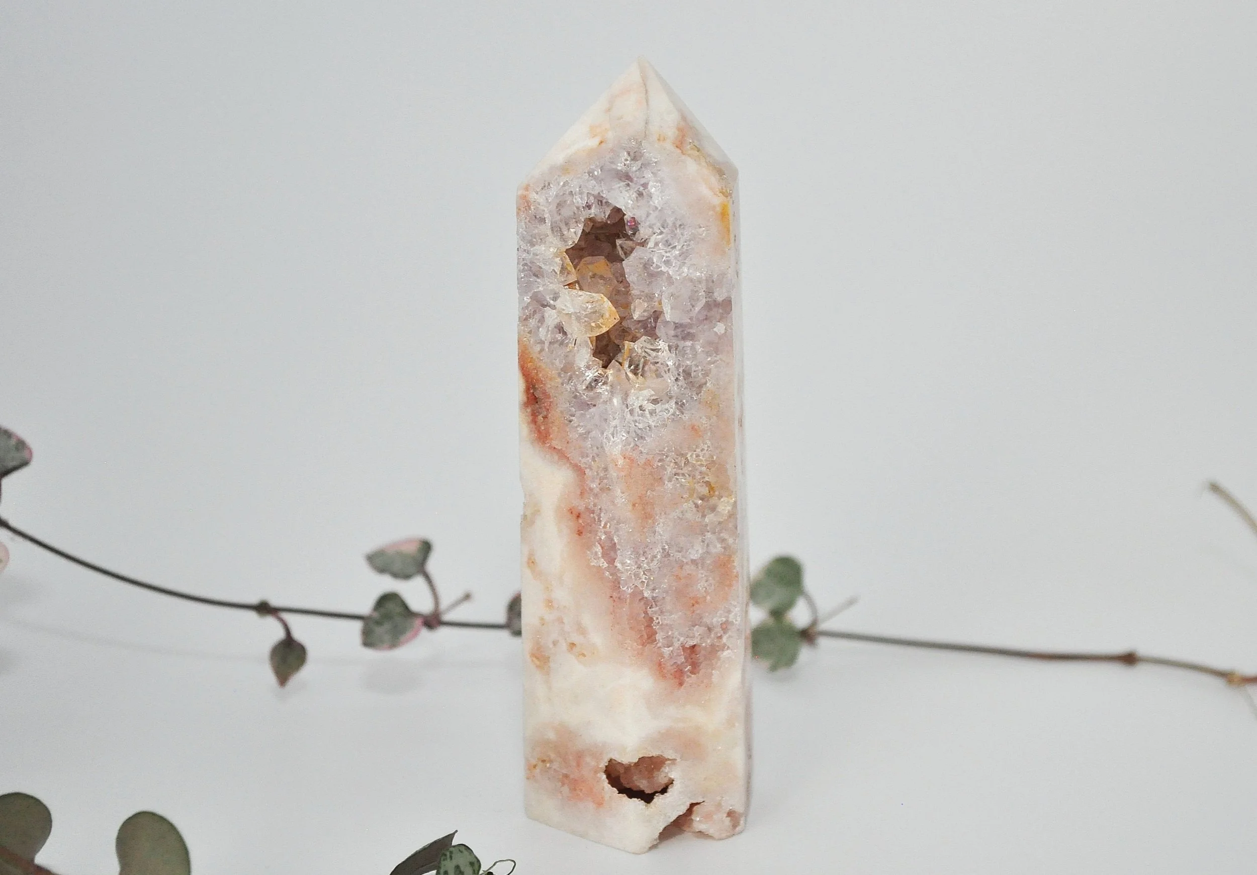 Pink Amethyst Crystal Tower