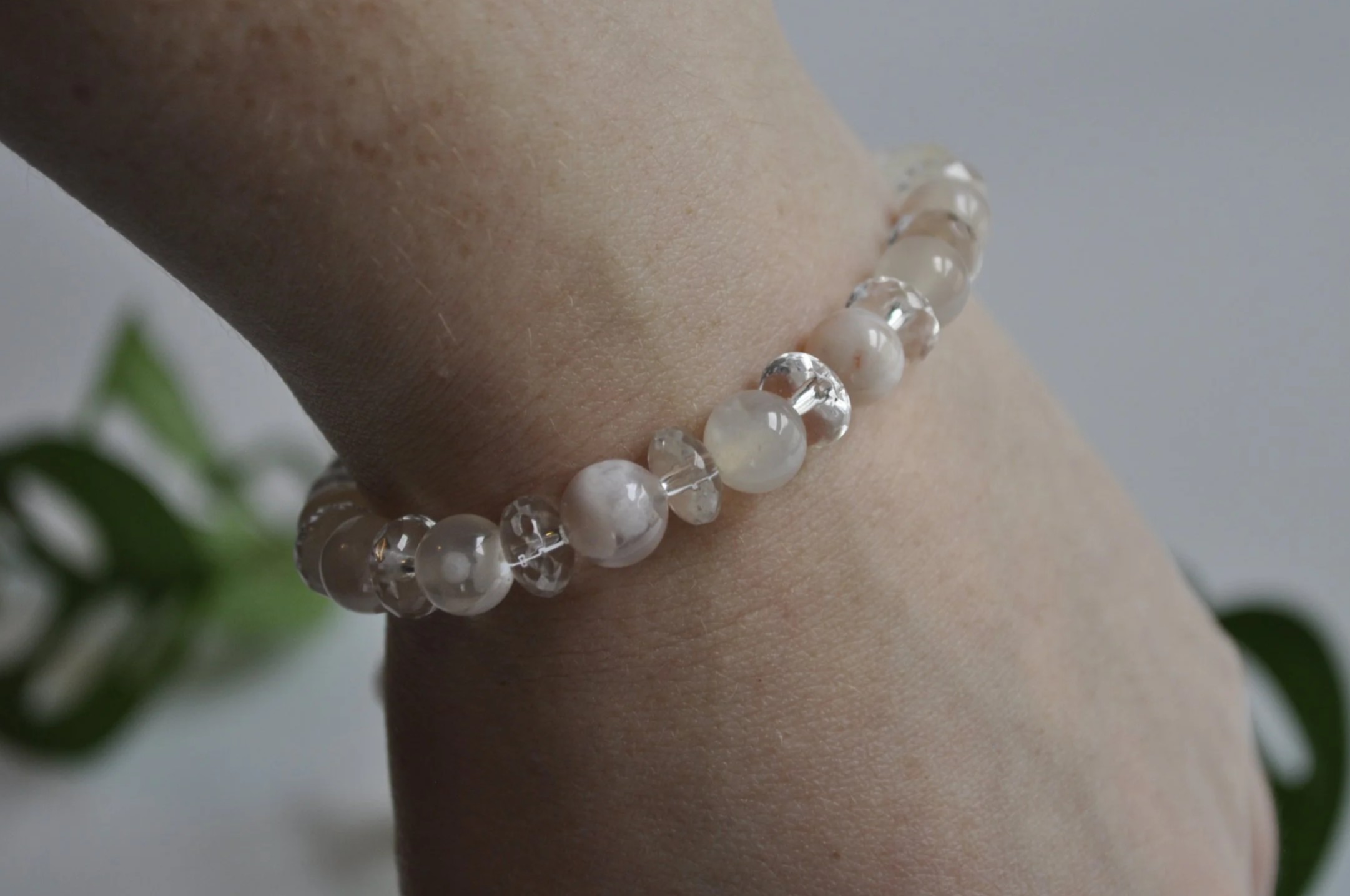 Flower Agate gemstone bracelet near me Tavistock, Quartz bracelet near me Tavistock, Gemstone bracelets, Gemstone jewelry, Handmade jewelry near me