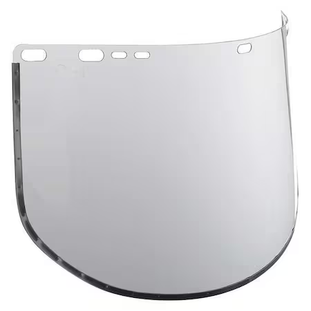 JACKSON SAFETY Face Shield Visor, Clear Visor, Acetate, Uncoated Lens, Clear