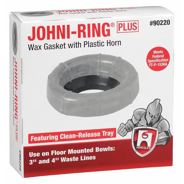 HERCULES Toilet Bowl Ring, Wax, 3in to 4in