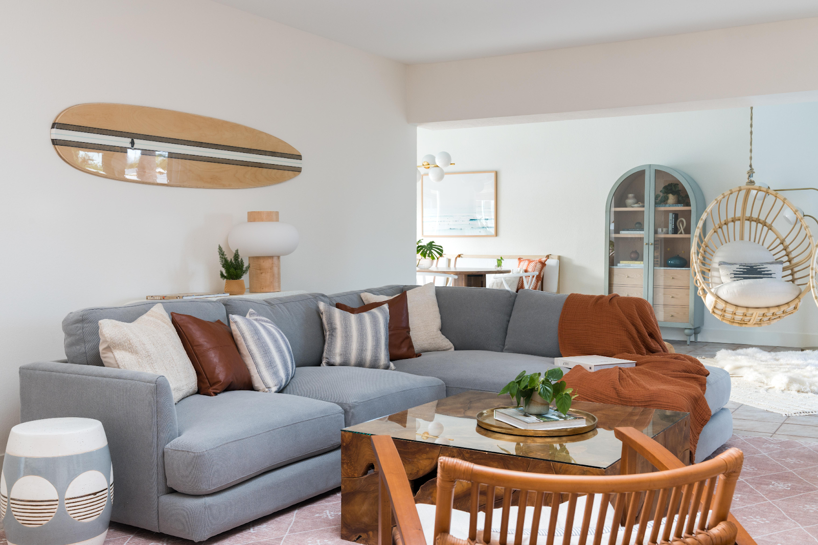 Living room using VRBO laundry service in San Angelo Tx