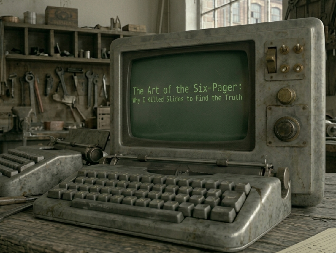 Stop Pitching, Start Writing: Why the 6-Pager is the Ultimate AI Competitive Advantage