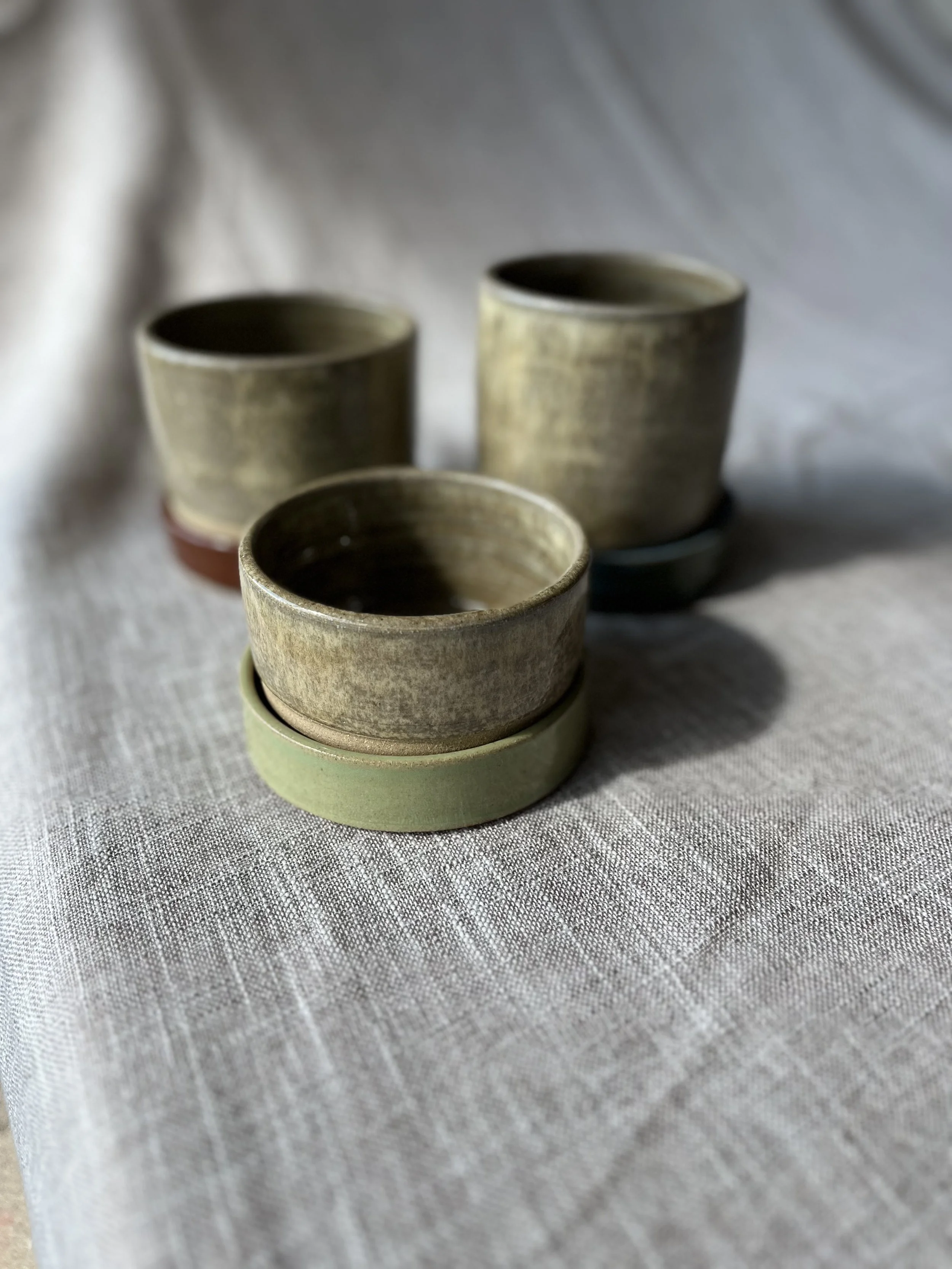 Trio Ceramic Planter Set