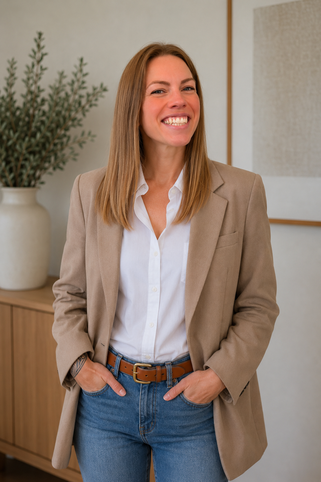 Michelle Jackson, Founder + Owner of Knot Nannies, providing professional wedding, event, and travel childcare services in West Michigan.