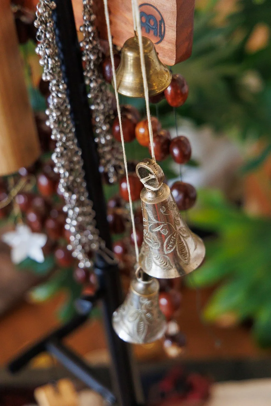 Sound healing instruments including bells and chimes