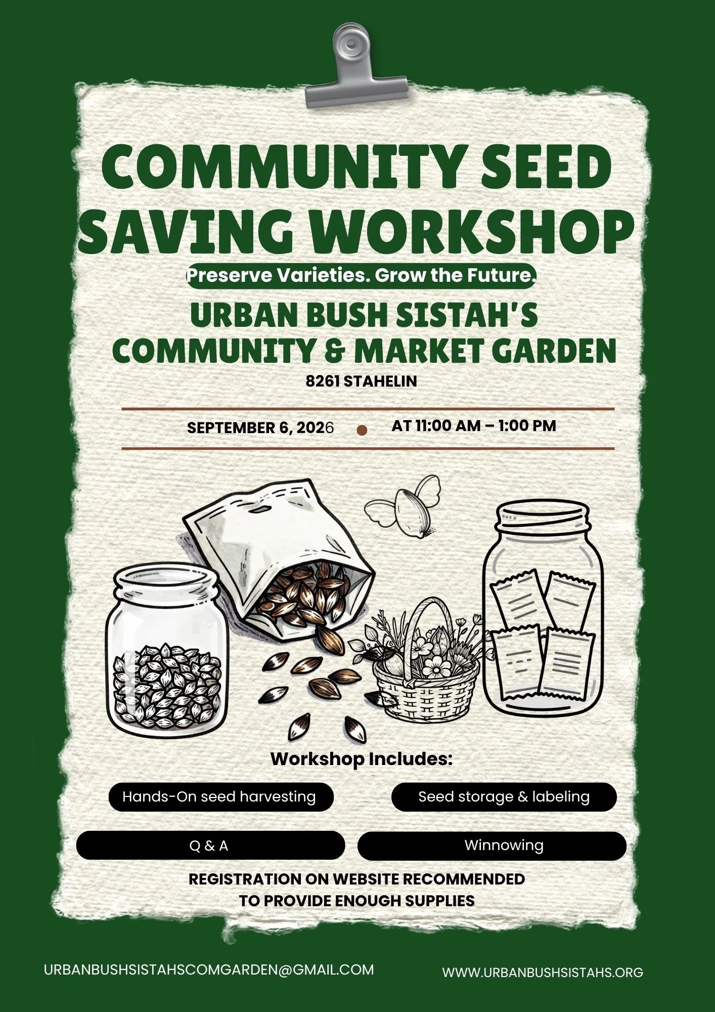Community Seed Saving Workshop