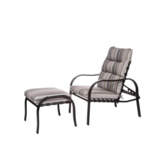 Kona Cushion Recliner and Ottoman